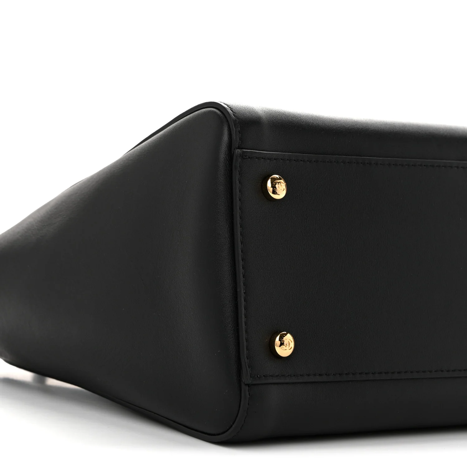 Calfskin Archetype Small Shopping Tote Black - Top Club