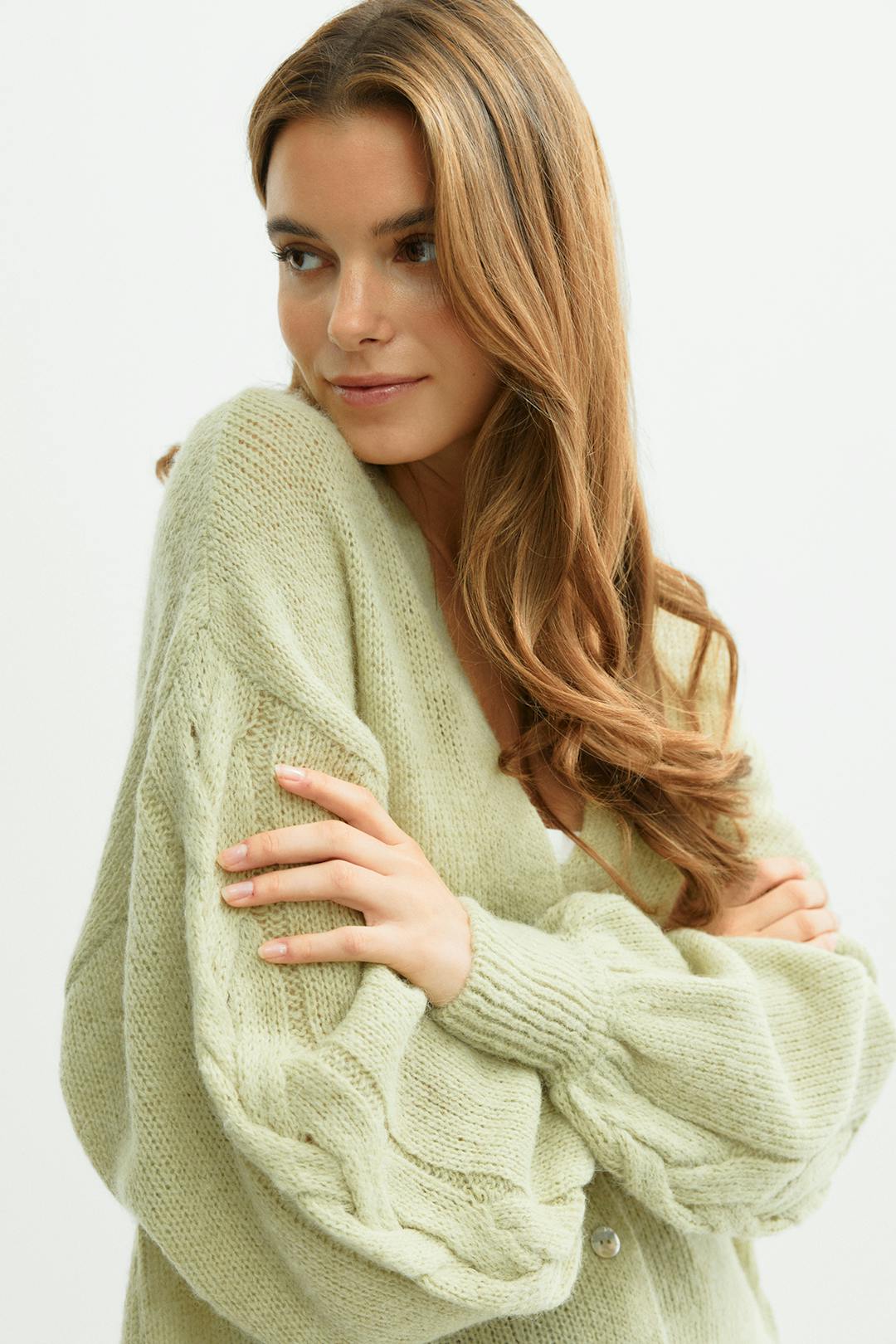 Gina Tricot chunky knitted cardigan