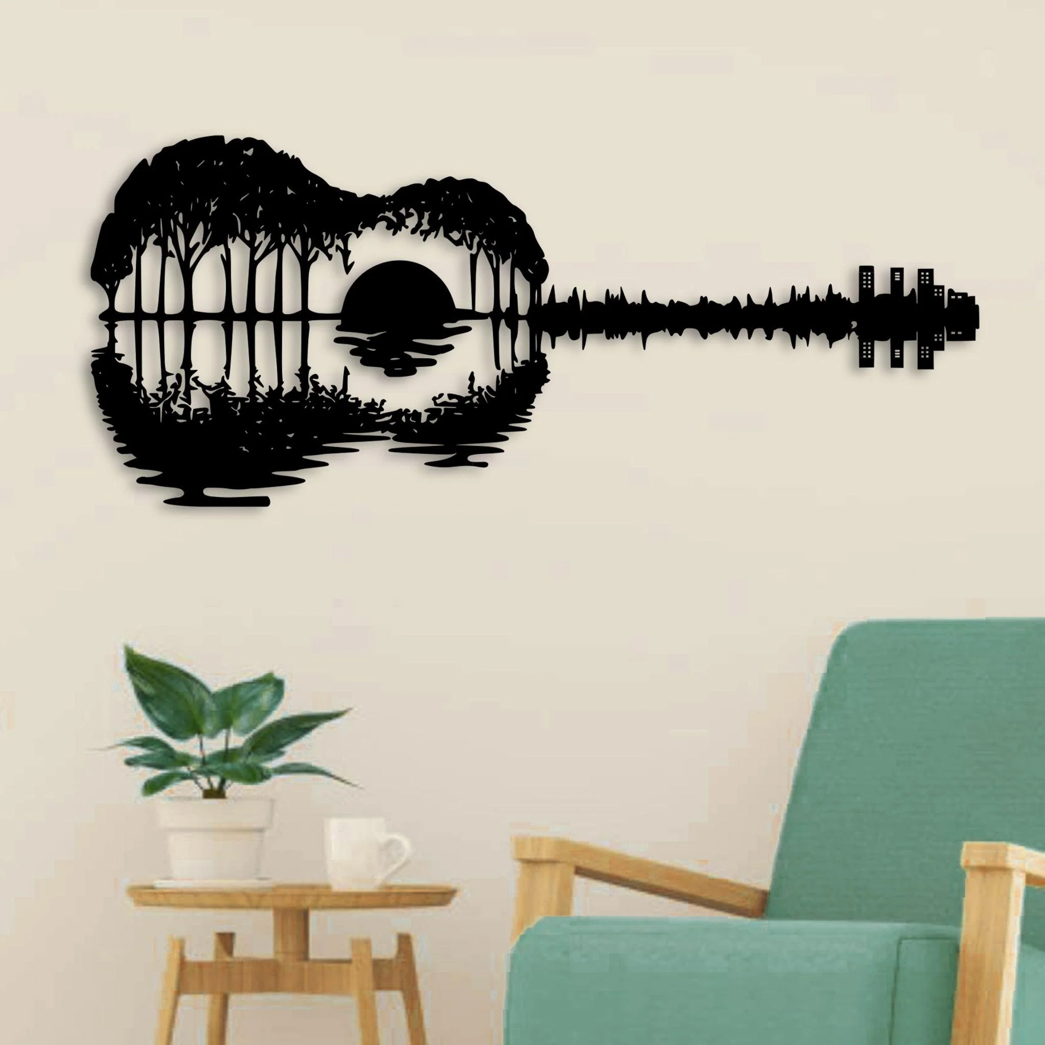 Guitar Trees Metal Wall Art - Alvarez Pro Painting LLC