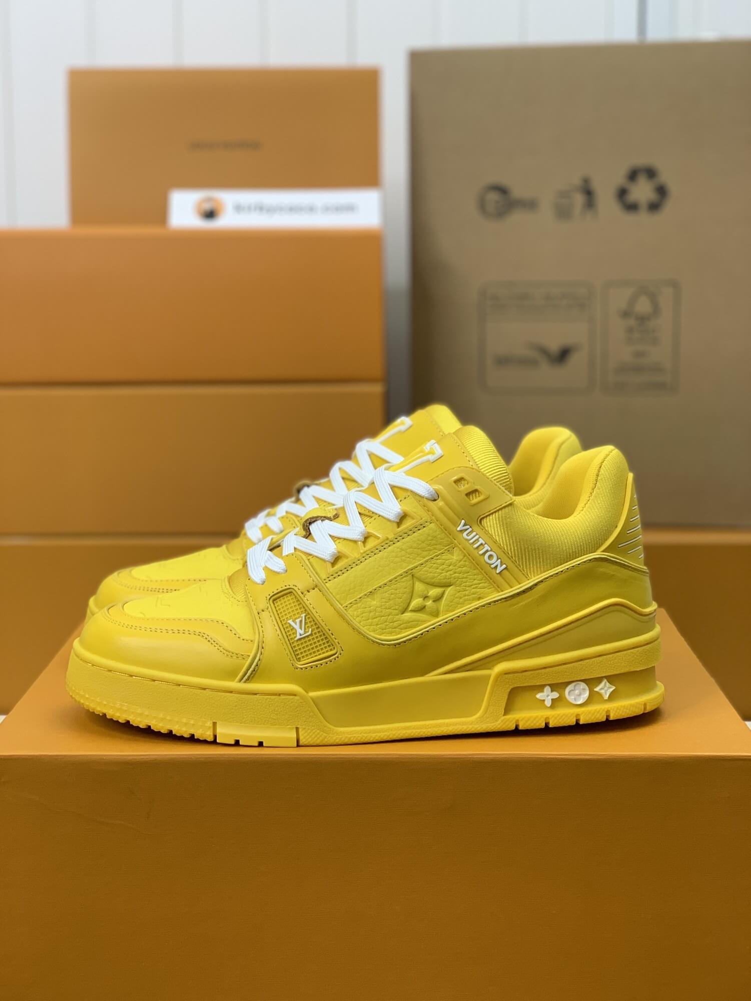 Louis Vuitton LV Trainer Sneaker 'Yellow' - Sneaker Replica Workshop