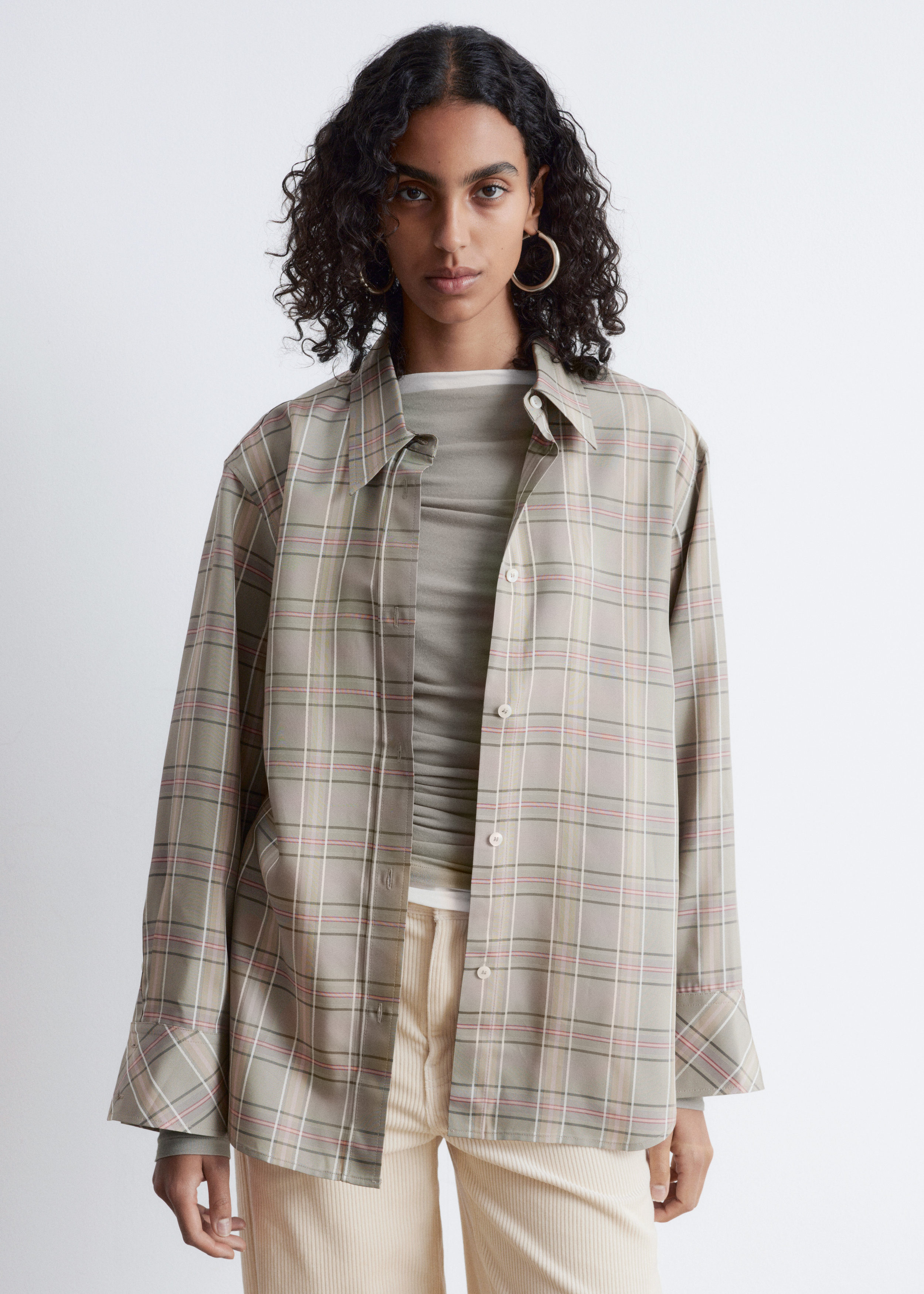 & Other Stories OVERSIZED CHECKED SHIRT
