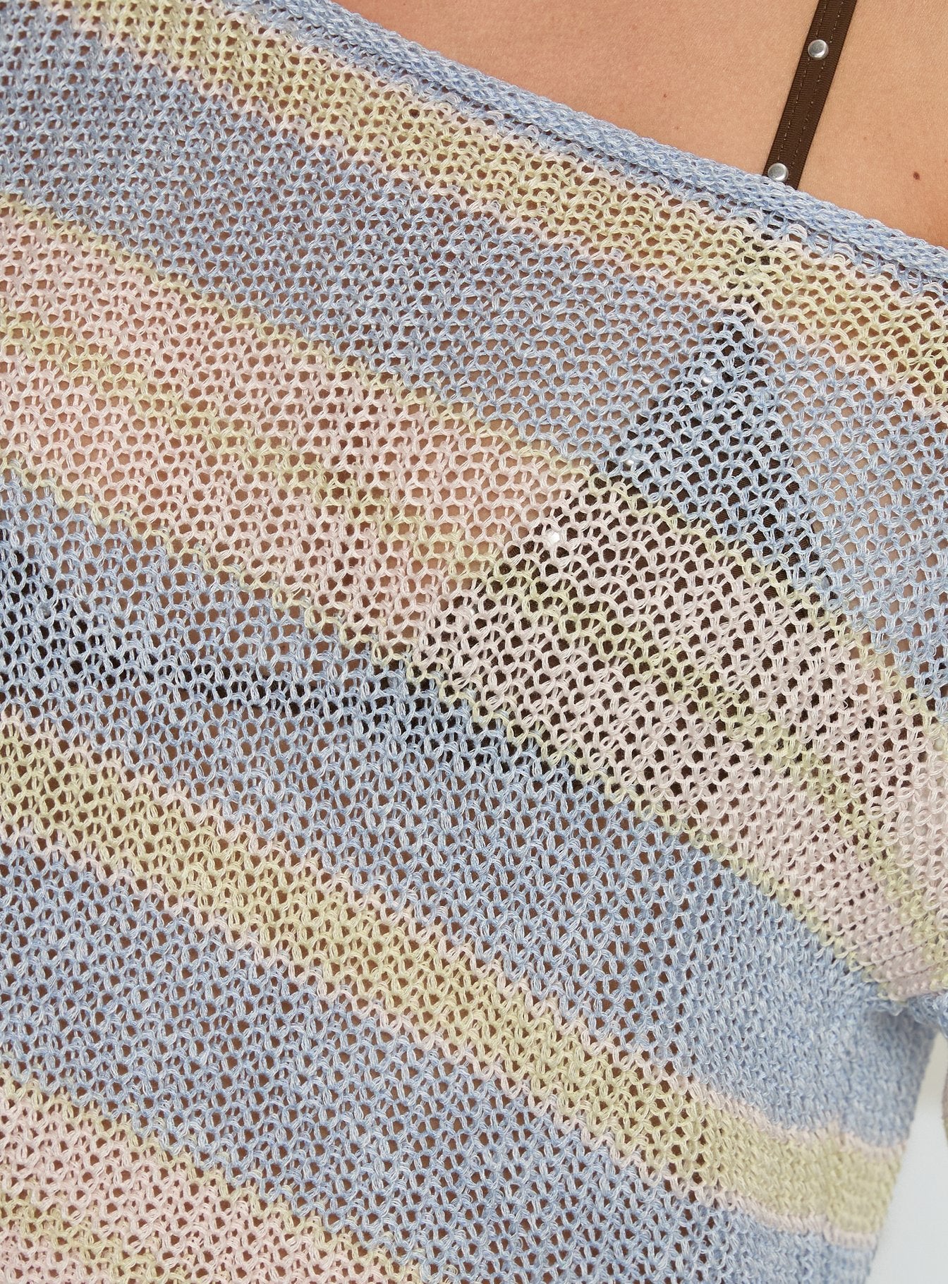 Cafe Pari Sweater Blue Stripe