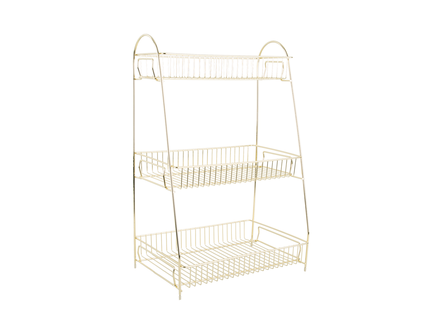 Kitchen rack Tidy large iron gold plated