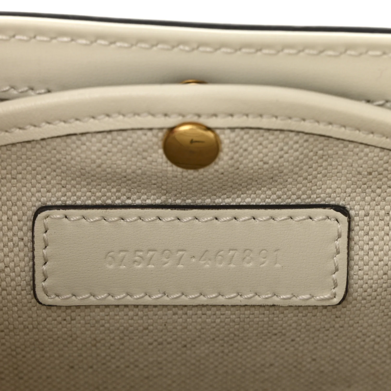 Calfskin Web Geometric Print Small Bamboo 1947 Top Handle Bag White Multi - Top Club