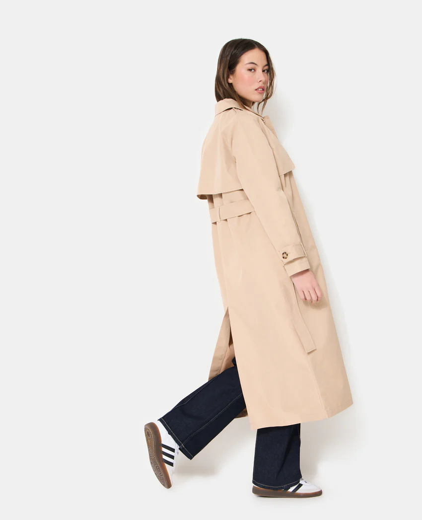 Pimkie Trench long avec ceinture à nouer