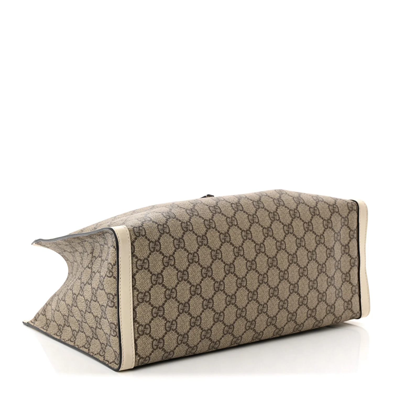 GG Supreme Monogram Medium Padlock Tote White - Top Club