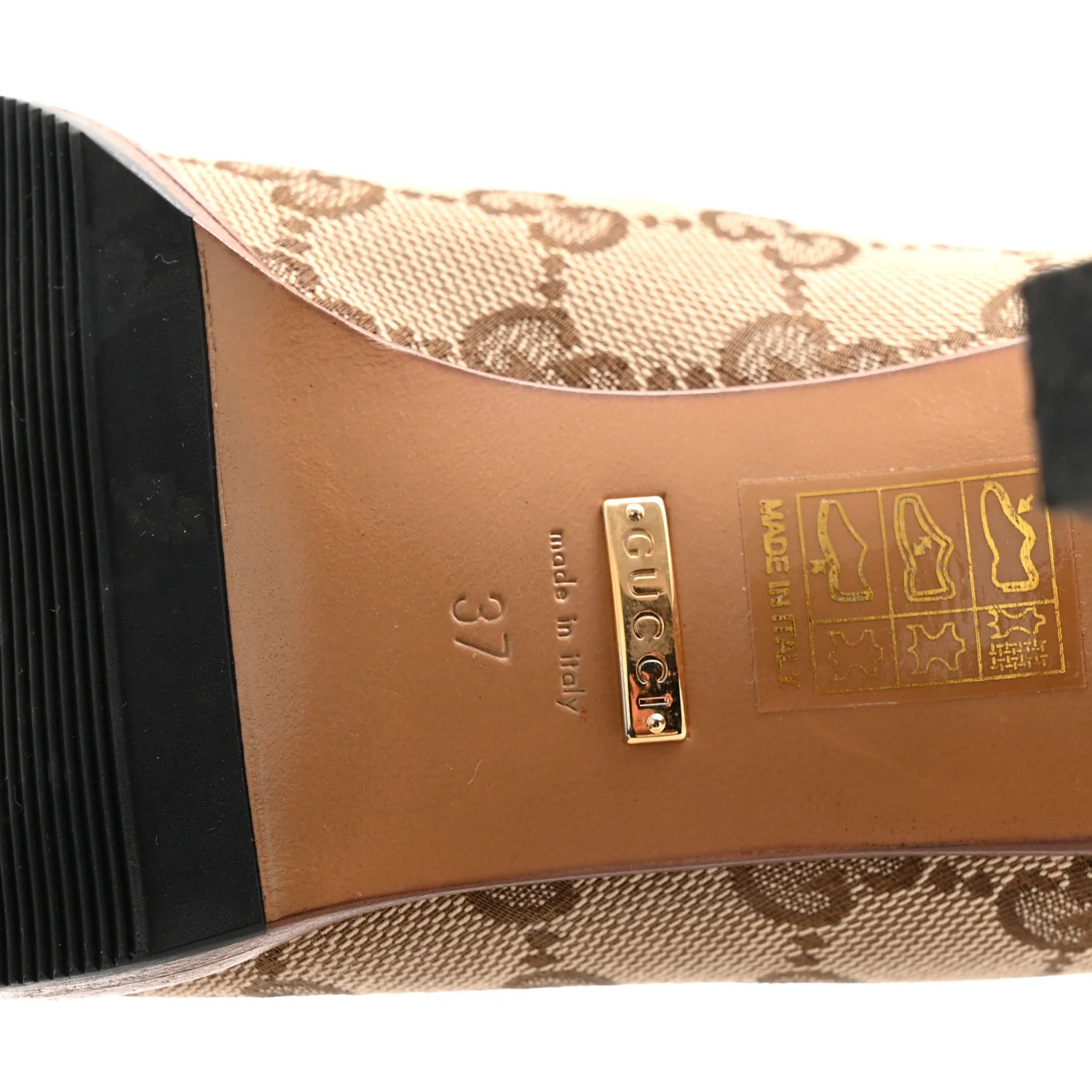 Monogram Malaga Kid Lisa Mid Heel Boots 37 Beige Ebony - Top Club