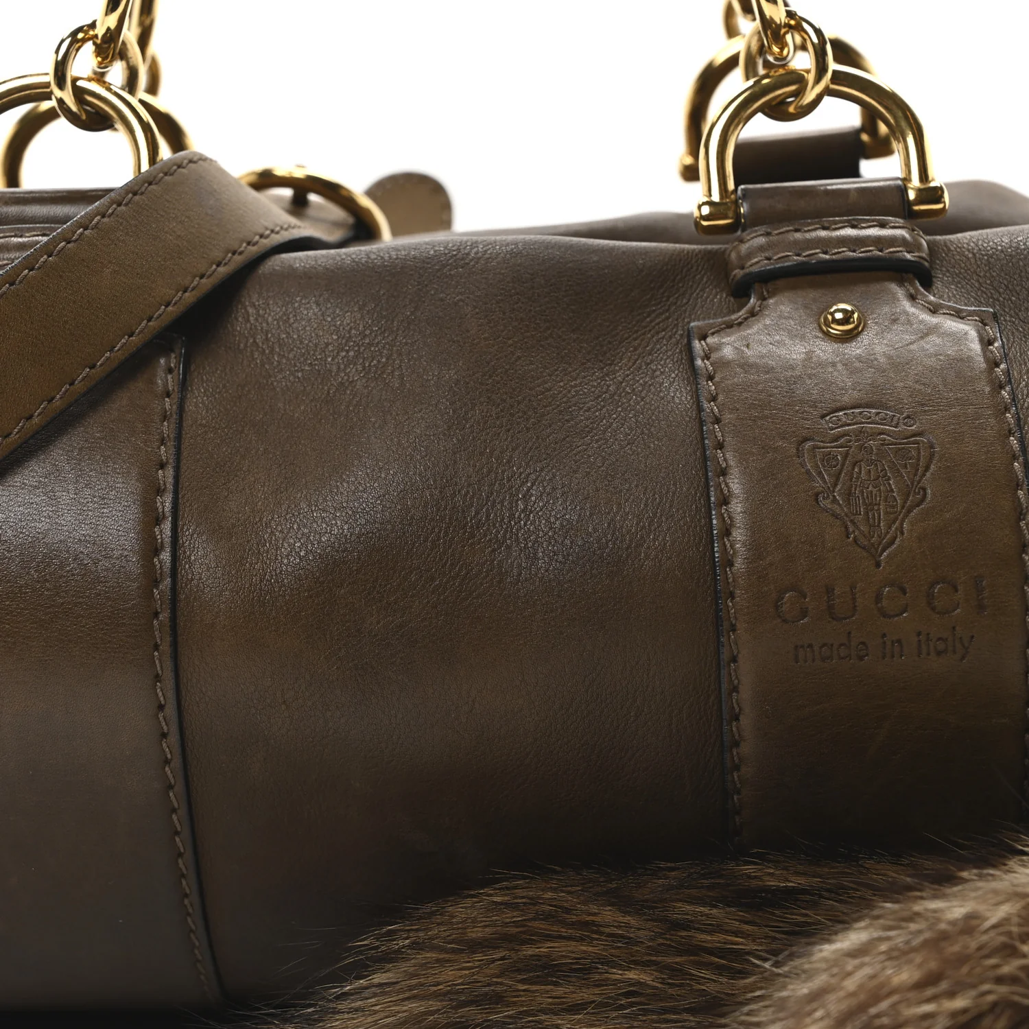 Calfskin Smilla Shoulder Bag Winter Leaf - Top Club