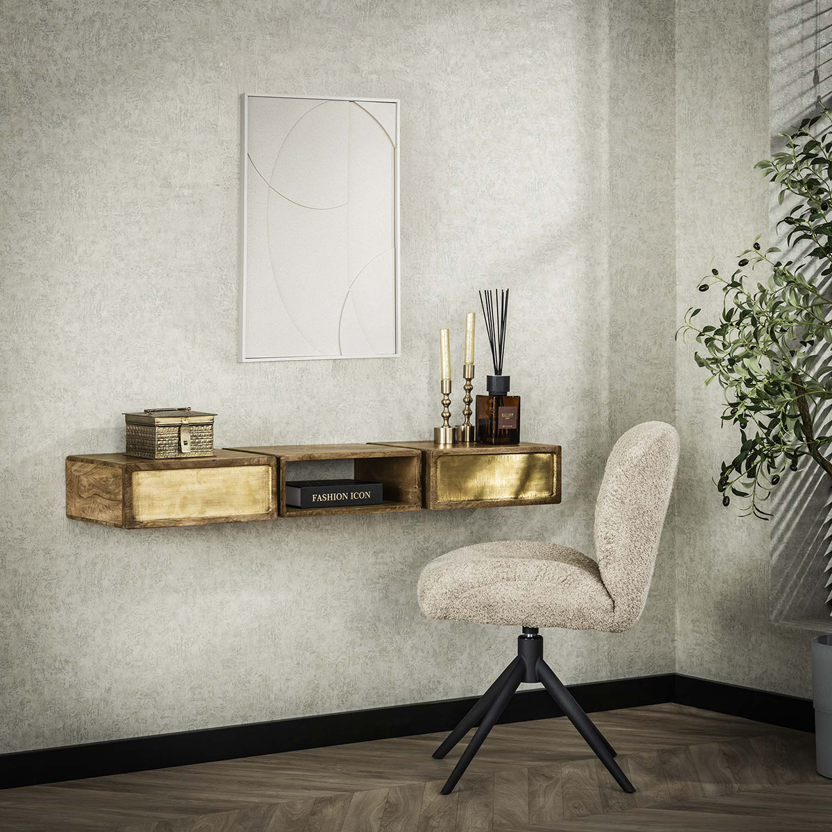 Zwevend Kaptafel M&M
