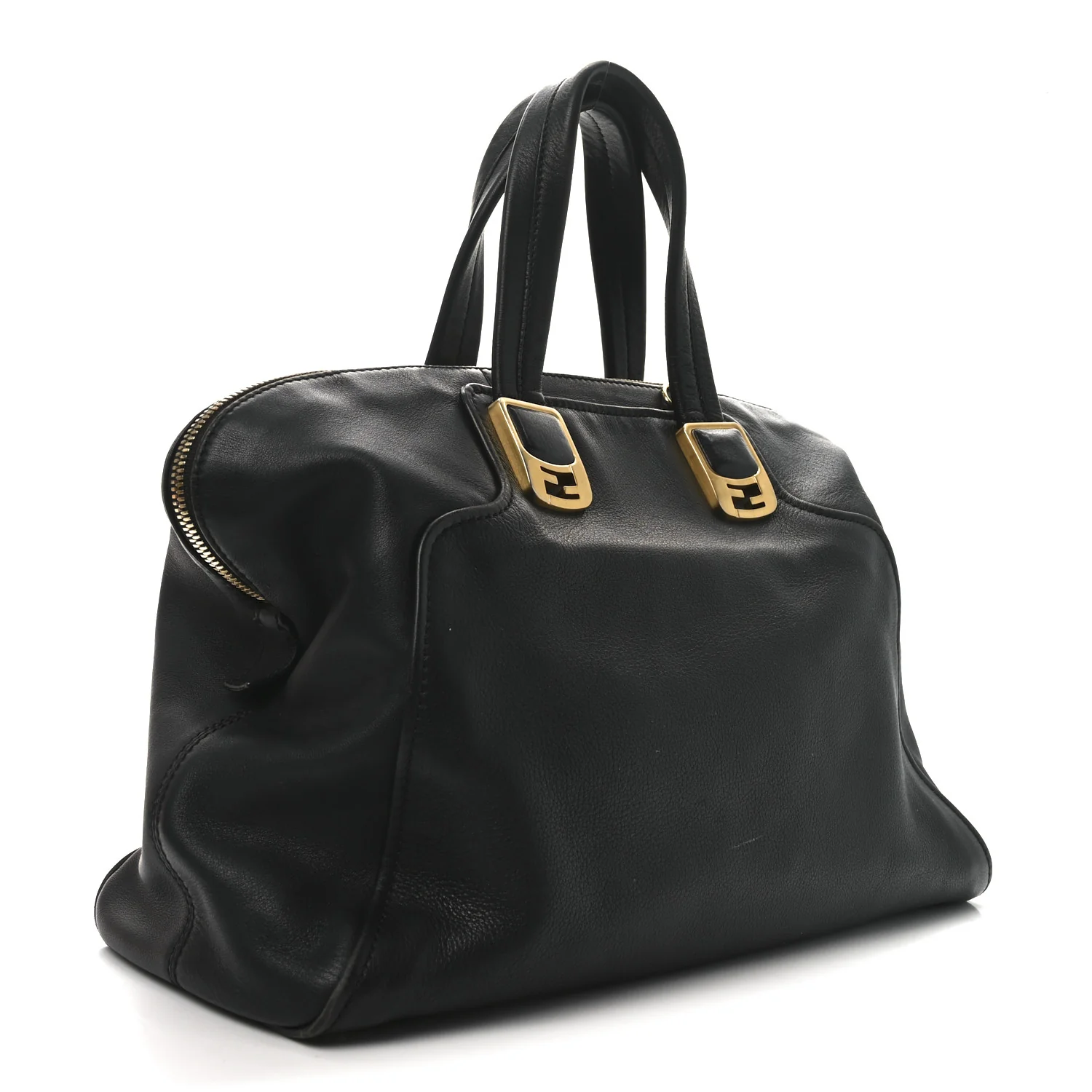 Vitello Dolce Marmol Large Chameleon Tote Black - Top Club
