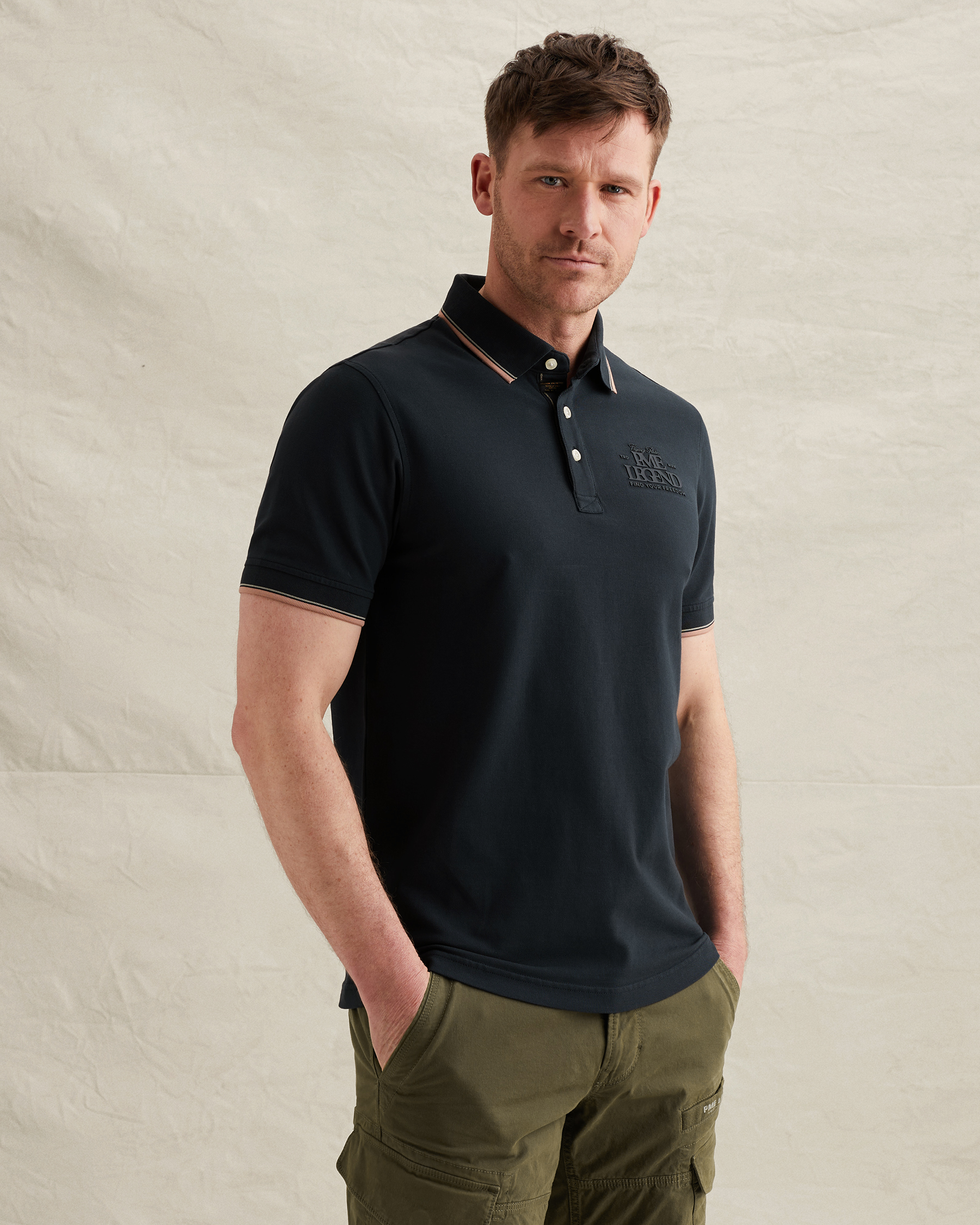 Polo shirt in piqué with artworkx