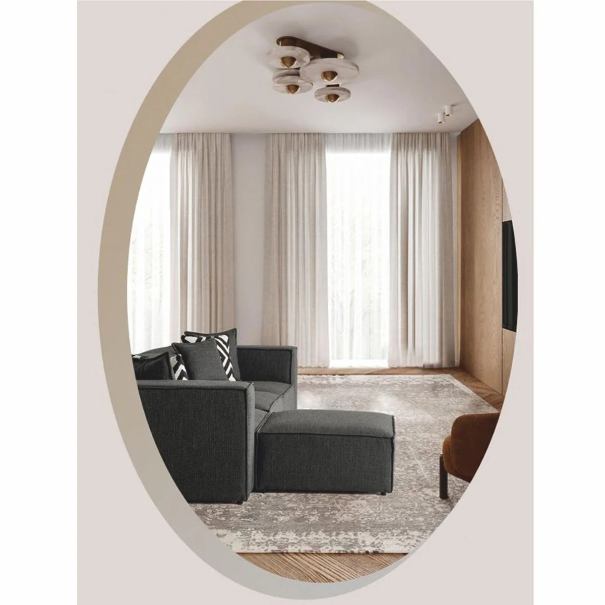 Luxury corner sofa gray / black 315 cm - living room & hotel furniture