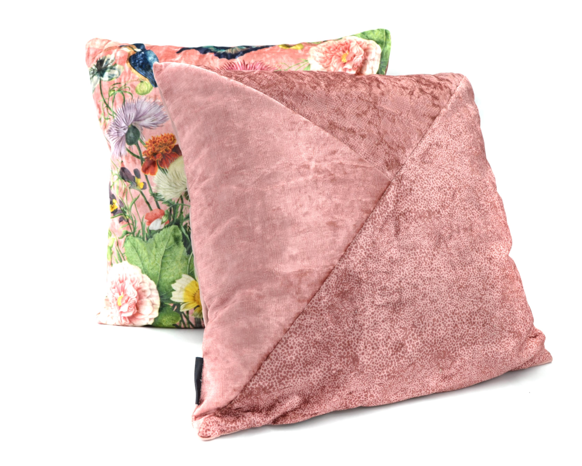 Kussen velvet Hortus roze 45 x 45
