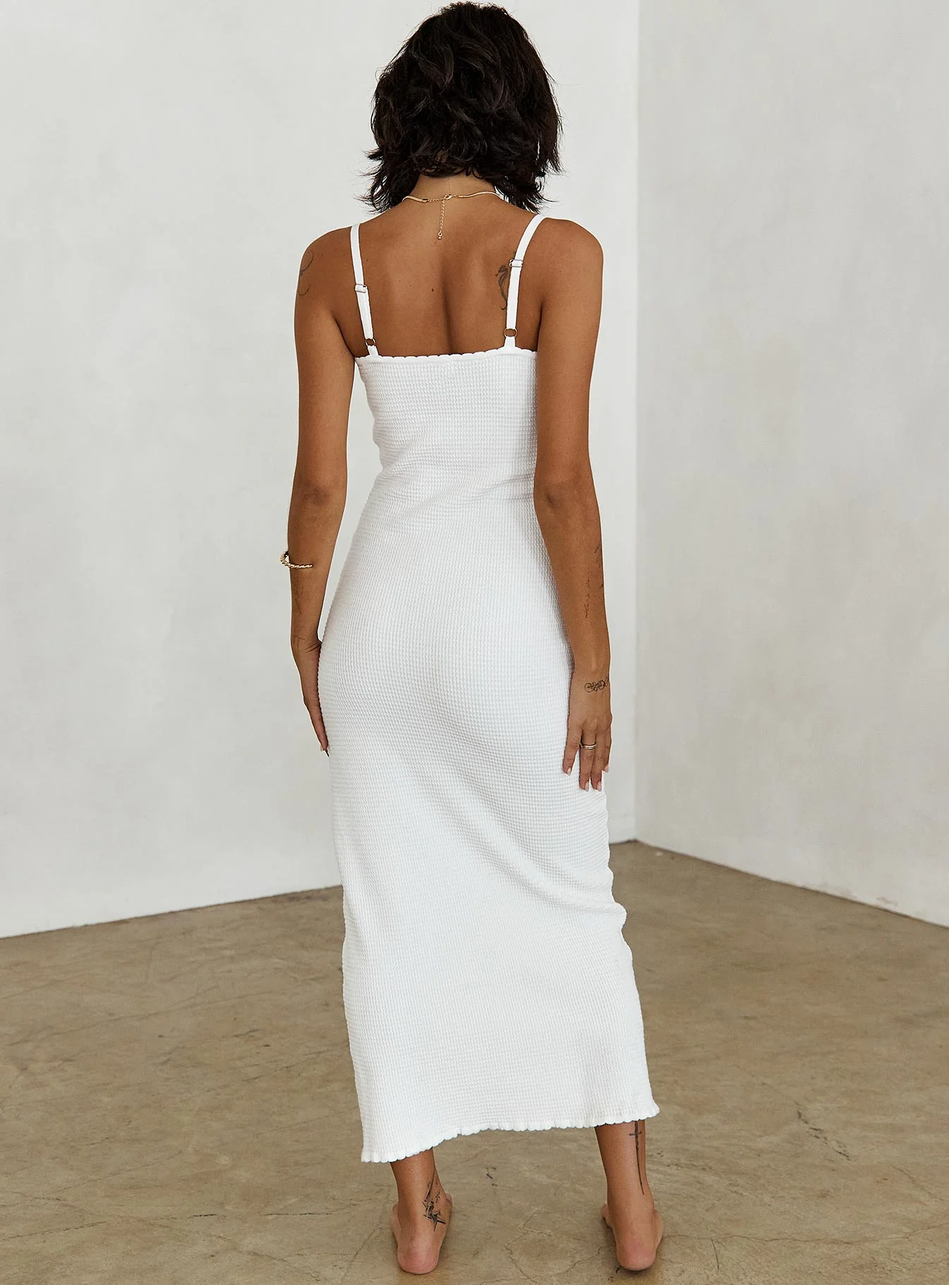 Kattan Maxi Dress White