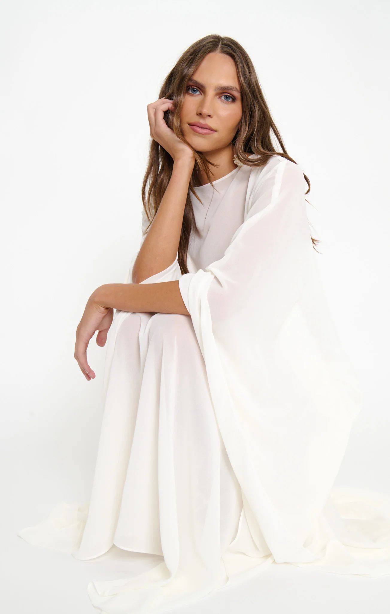 Olsen Maxi Dress ~ Wedding Cake Chiffon