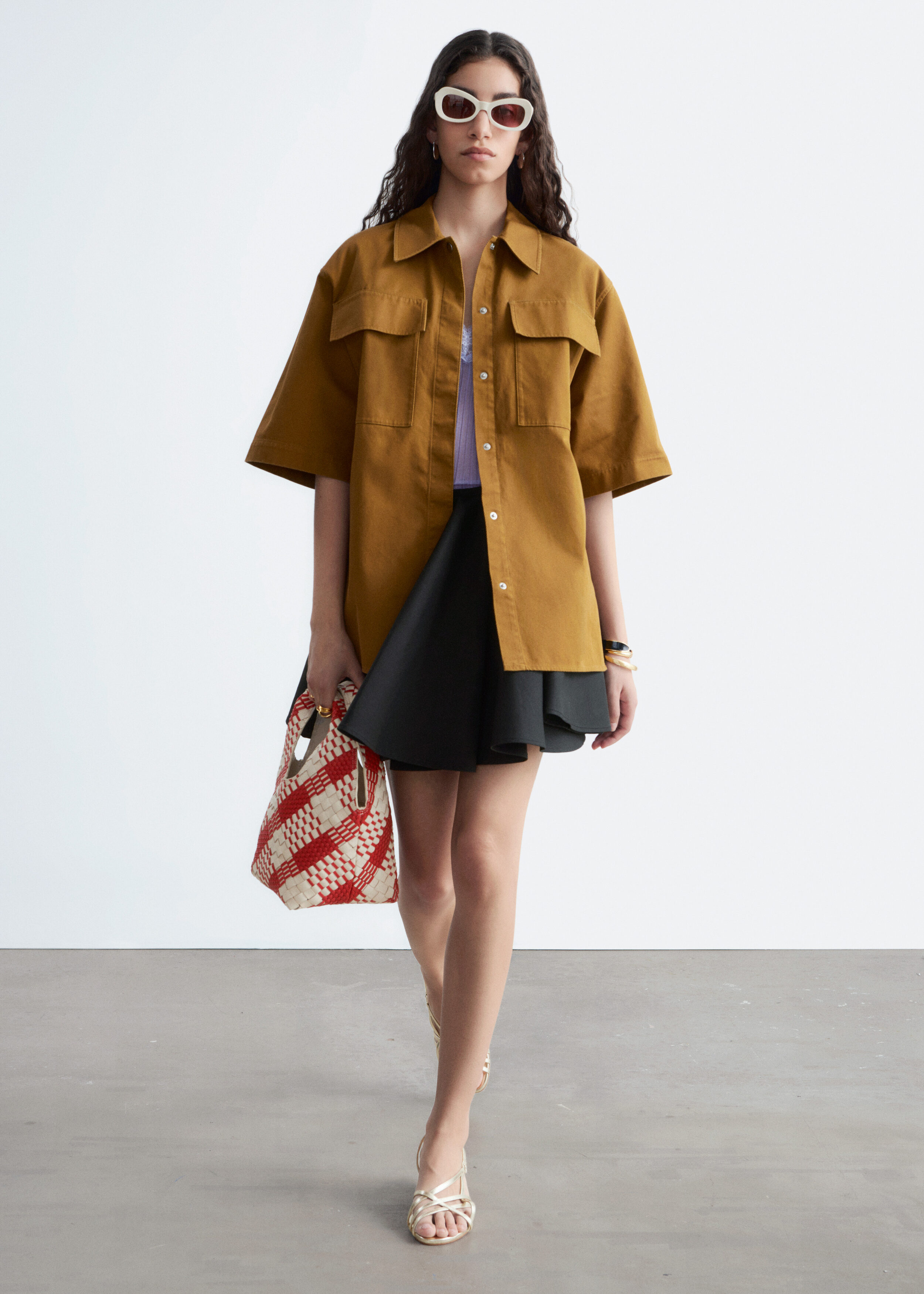& Other Stories SHORT-SLEEVE COTTON SHIRT