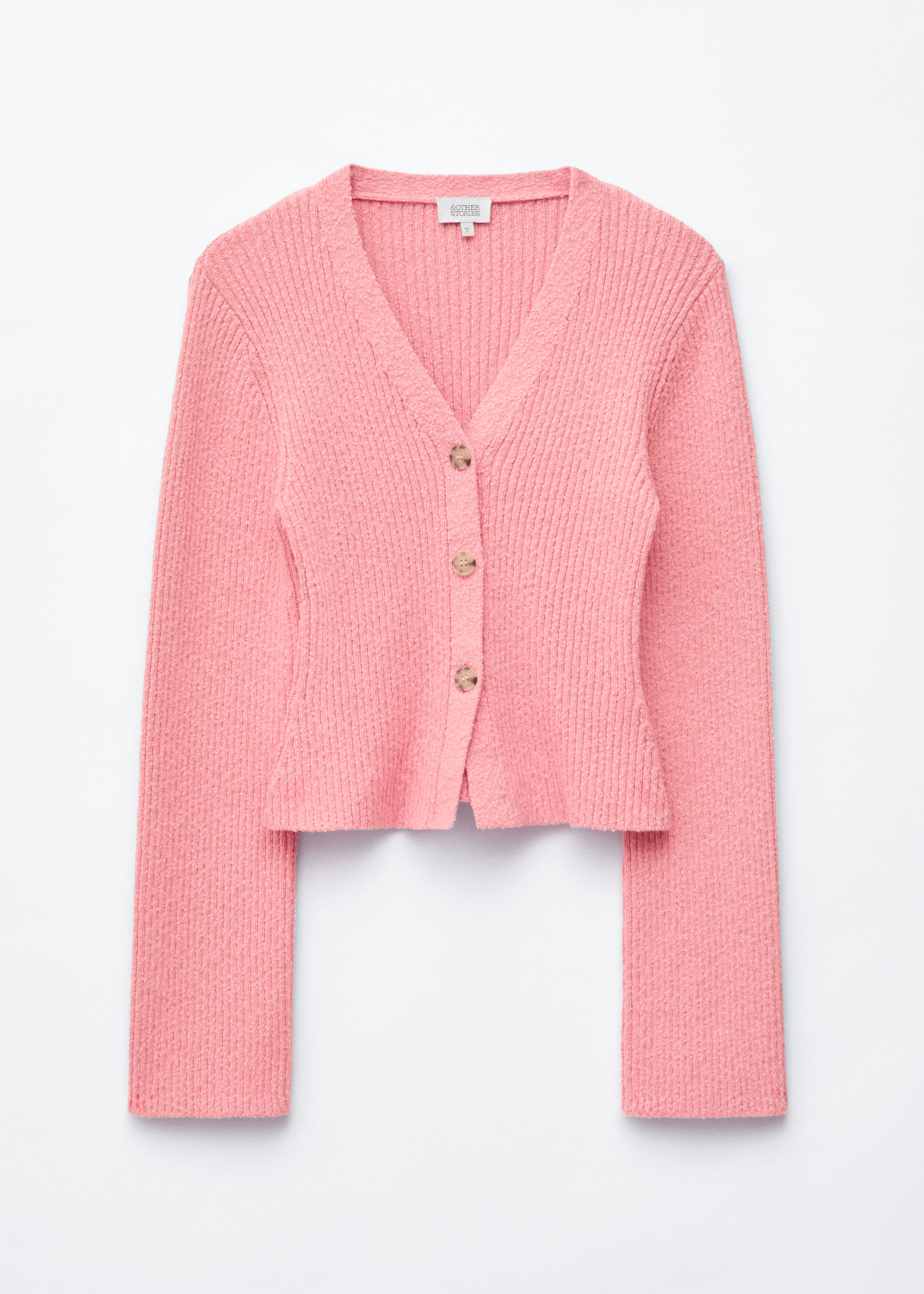 & Other Stories RIBBED COTTON CARDIGAN