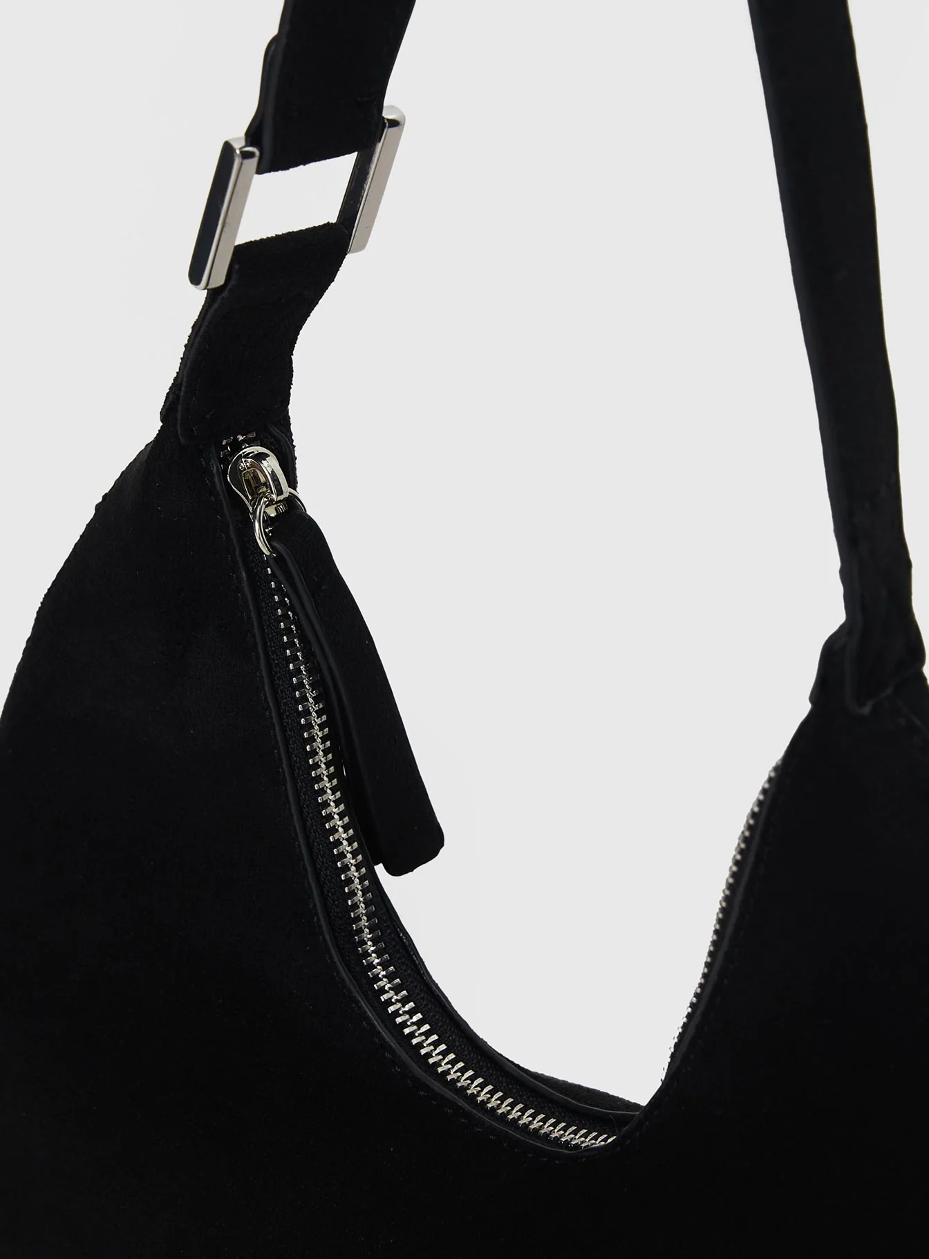 Reeves Bag Black Faux Suede