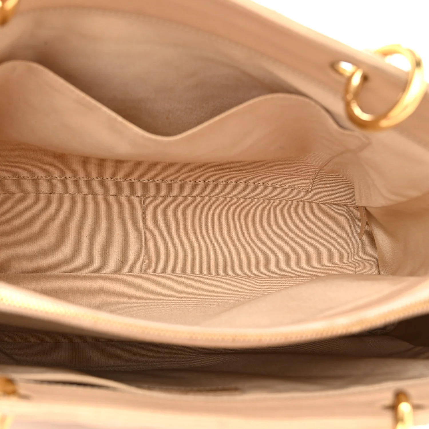 Caviar Quilted Grand Shopping Tote GST Beige Clair - Top Club