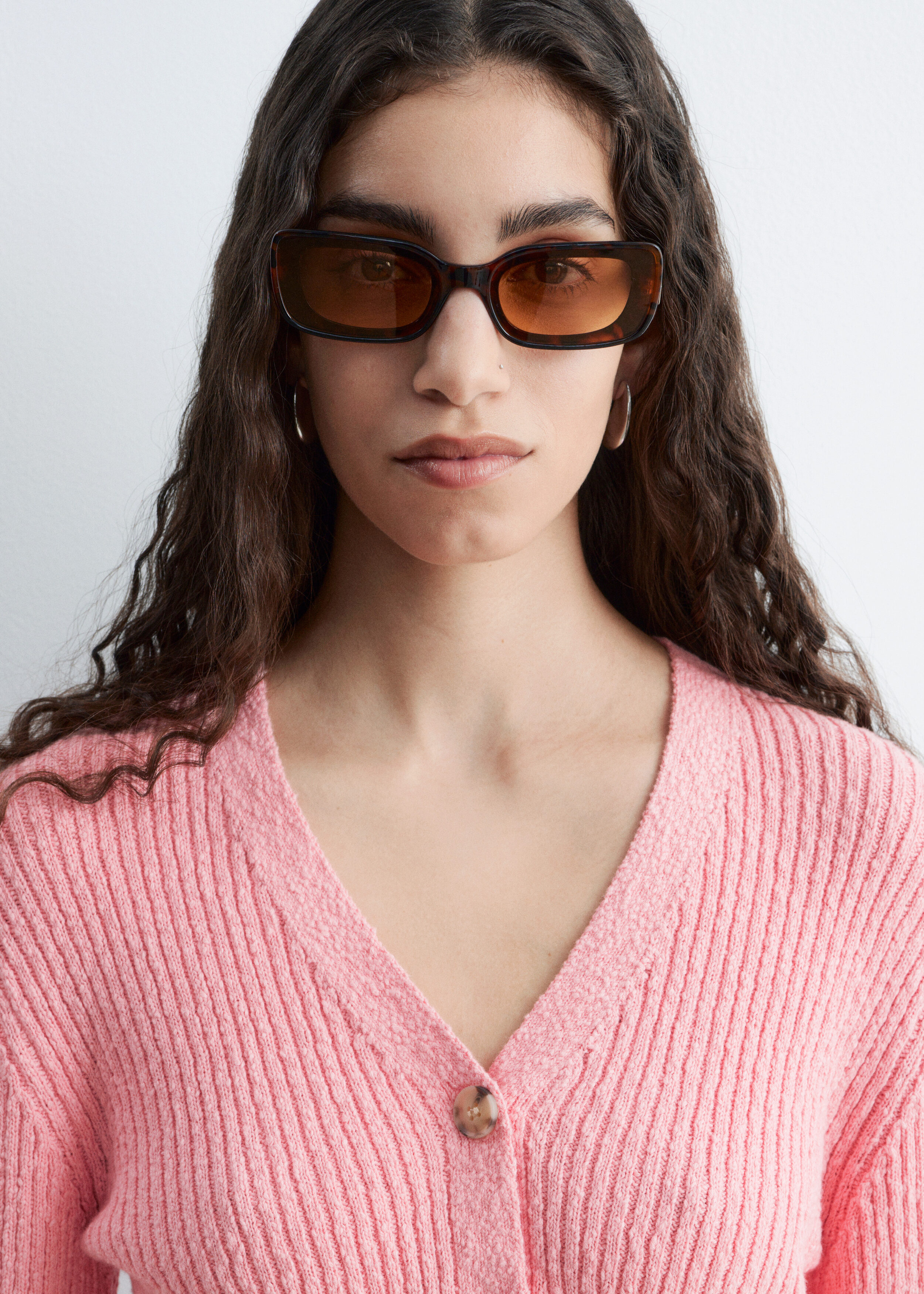 & Other Stories RIBBED COTTON CARDIGAN