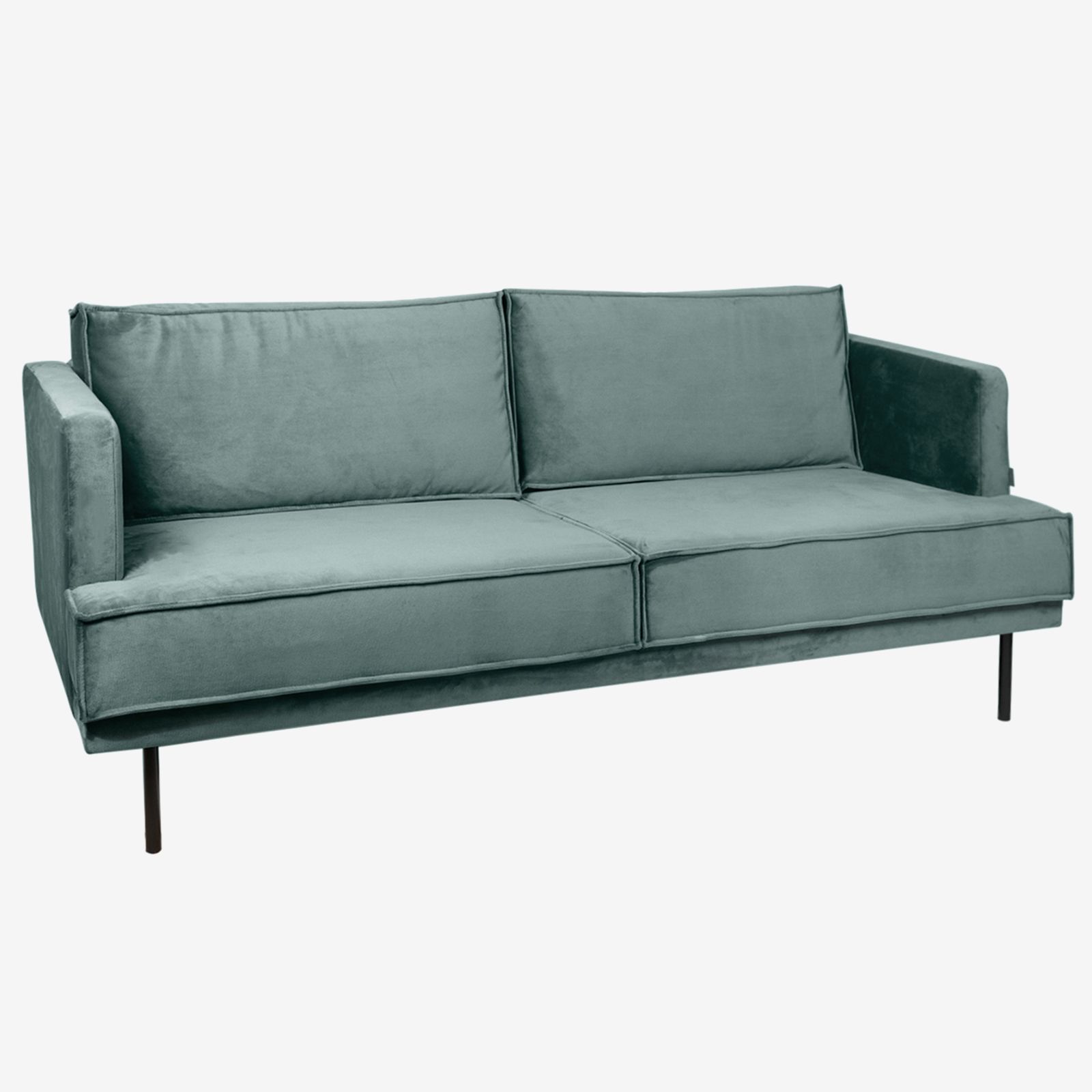 The Duchess velvet bank 2.5-zits Juke grijs blauw