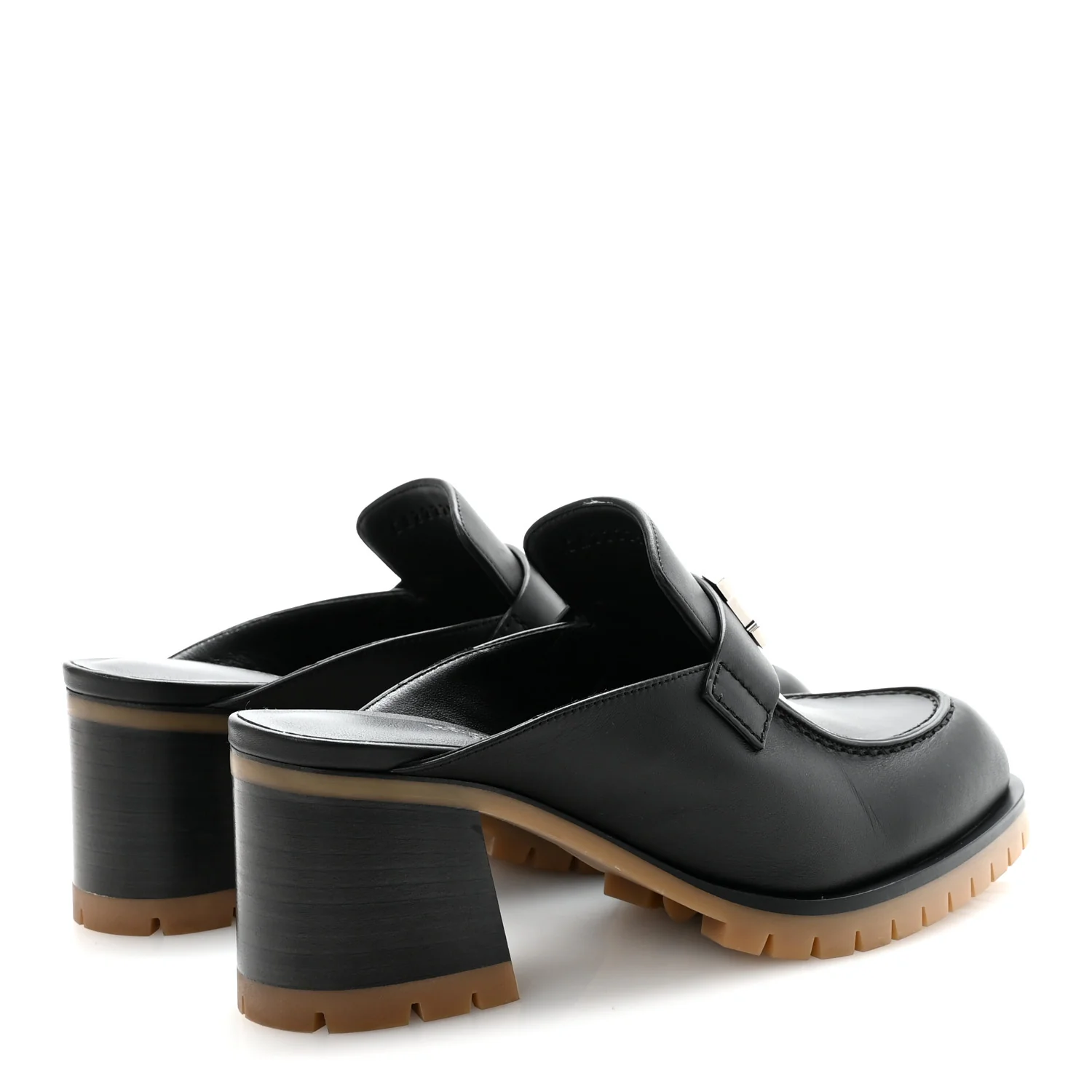 Calfskin Womens Flore 60 Mules 36 Black - Top Club