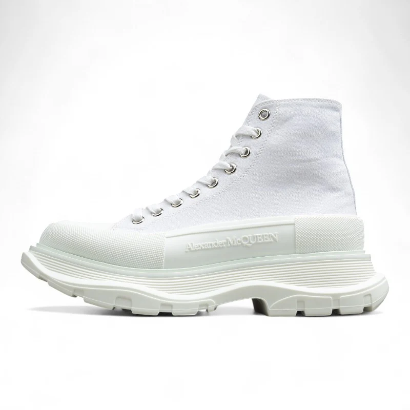 Alexander McQueen Tread Slick Boot Leather White White - Sneaker Replica Workshop
