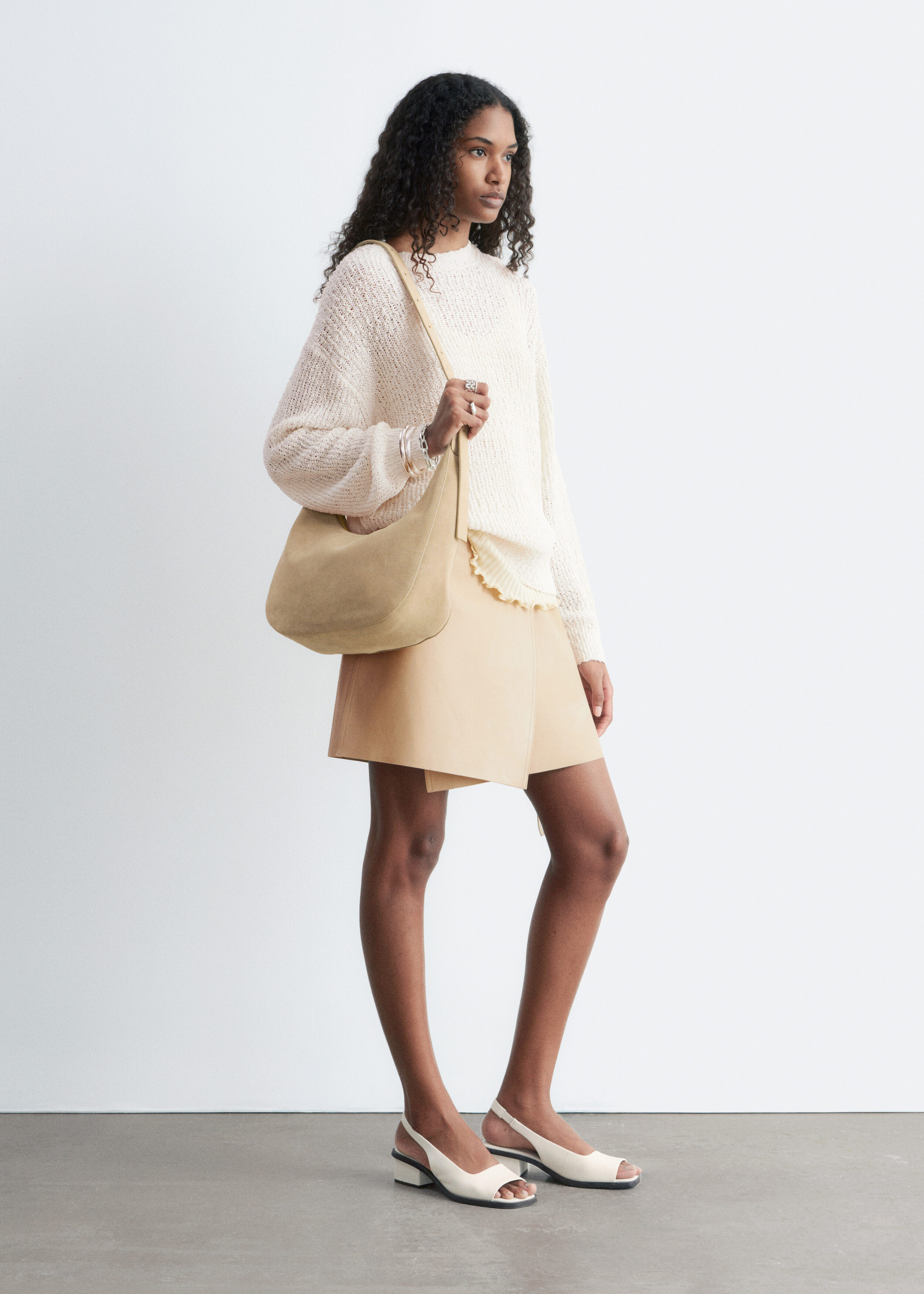 & Other Stories SILK-COTTON KNIT JUMPER