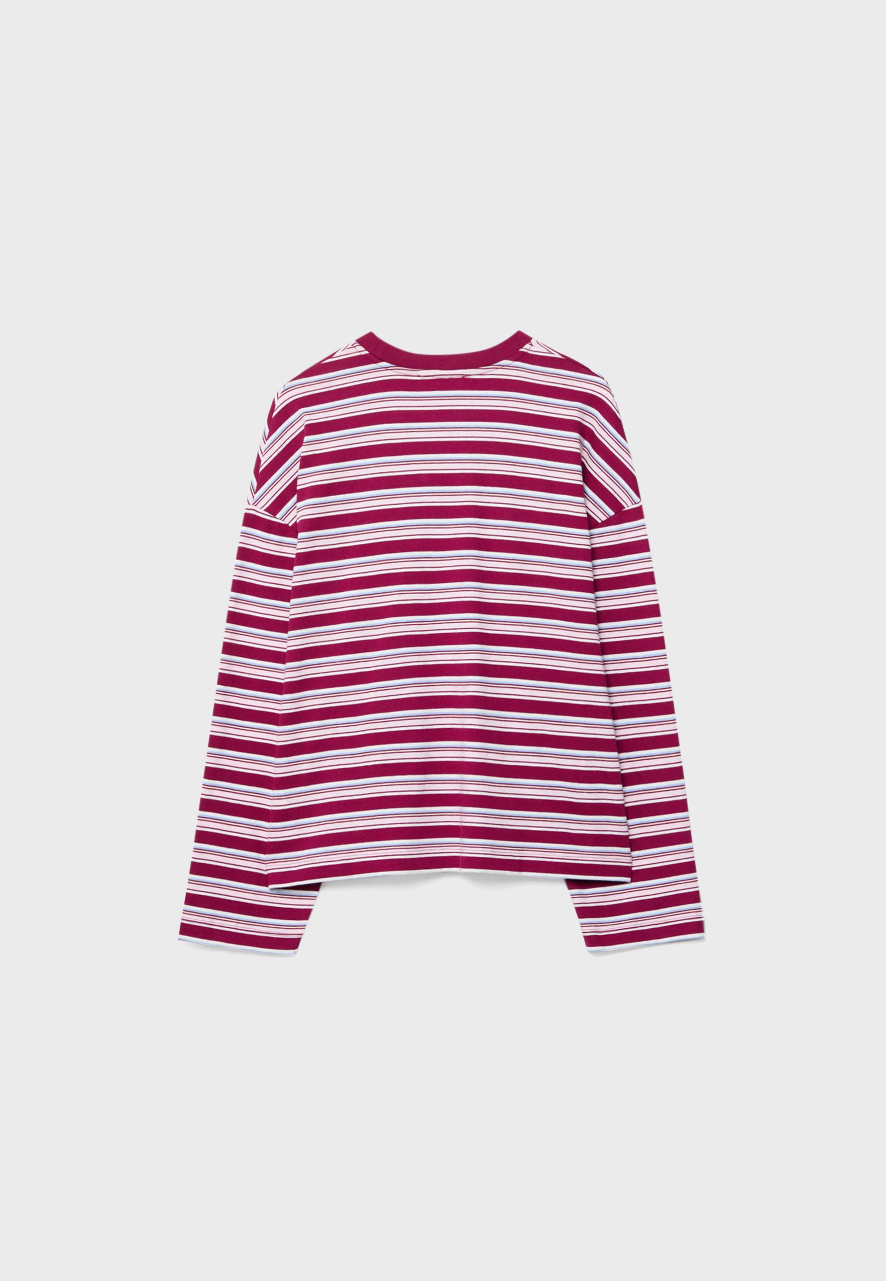 OVERSIZE LONG SLEEVE STRIPED T-SHIRT