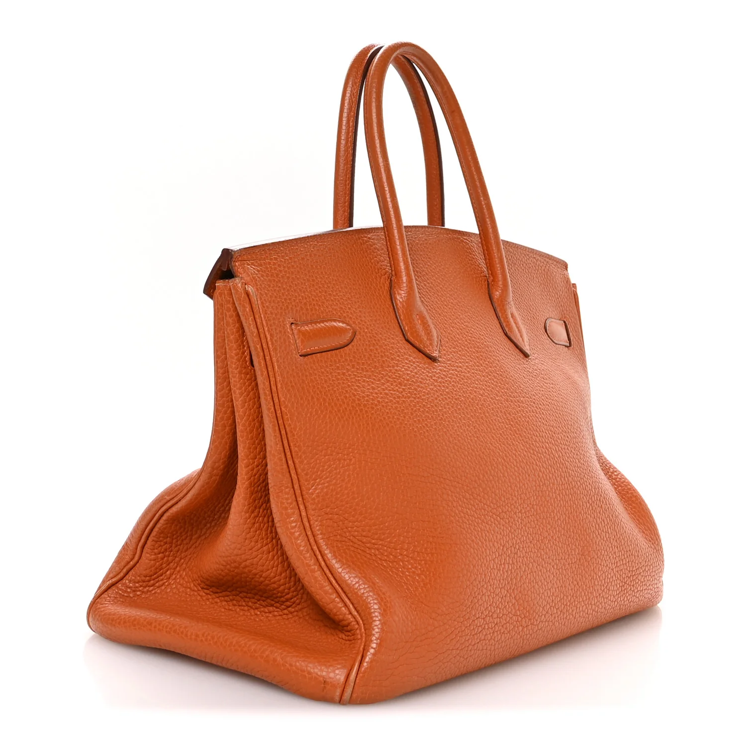 Taurillon Clemence Birkin 35 Orange - Top Club