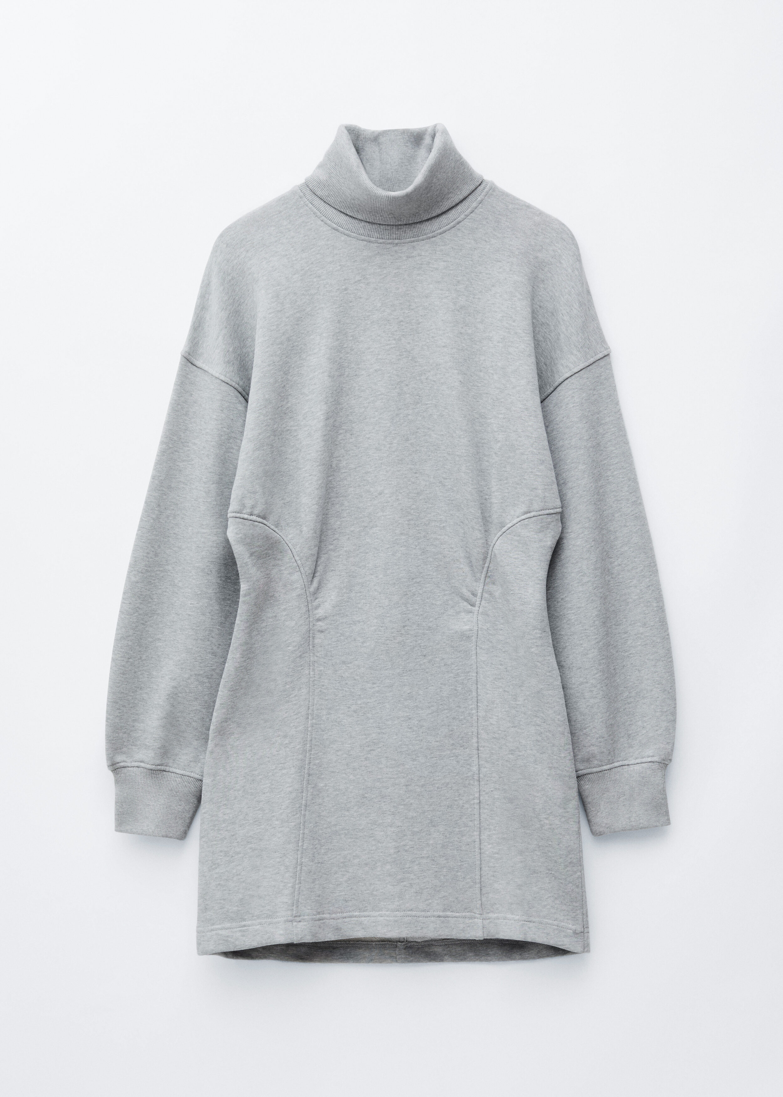 & Other Stories TURTLENECK JERSEY MINI DRESS