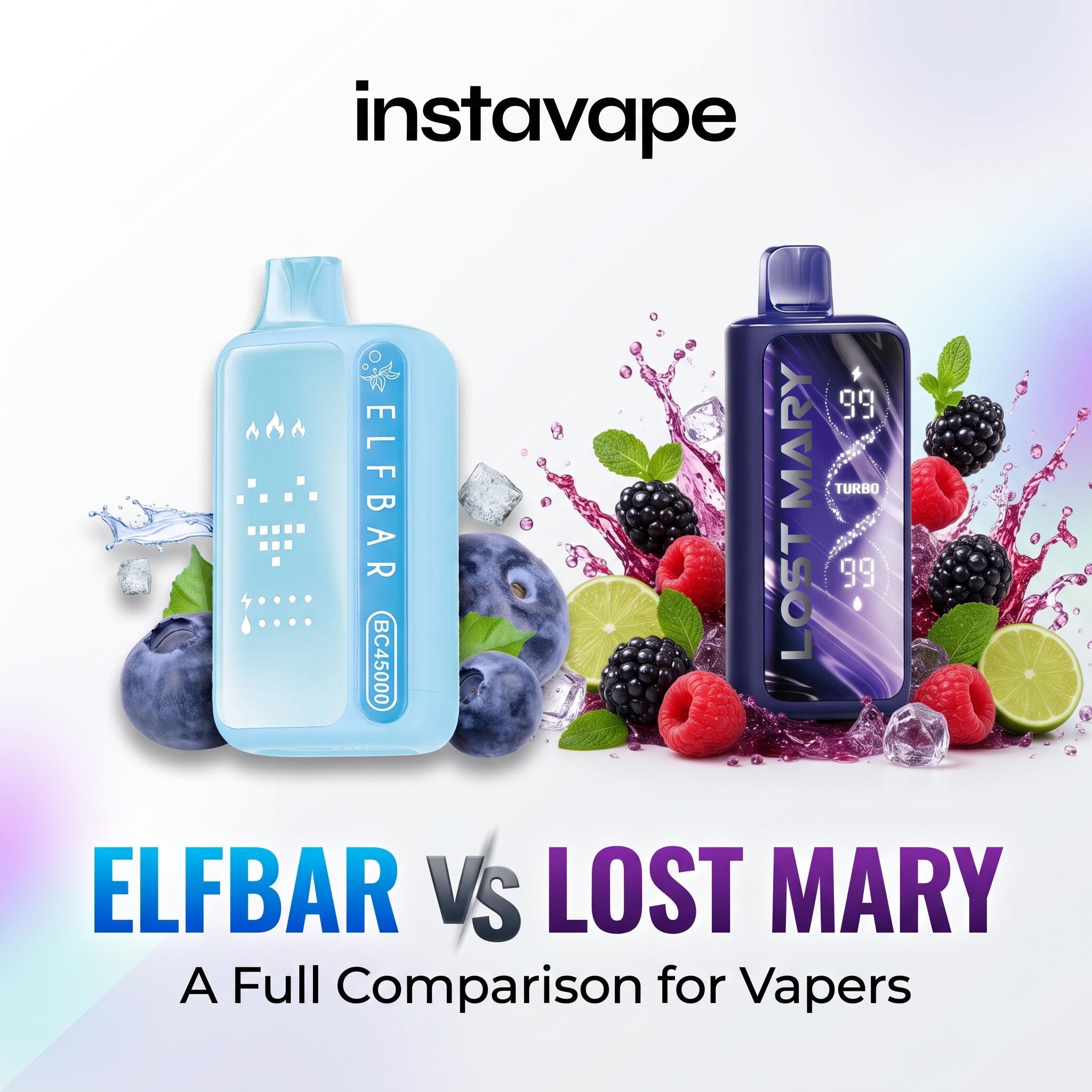 ELFBAR ou LOST MARY: comparação completa para quem vaporiza