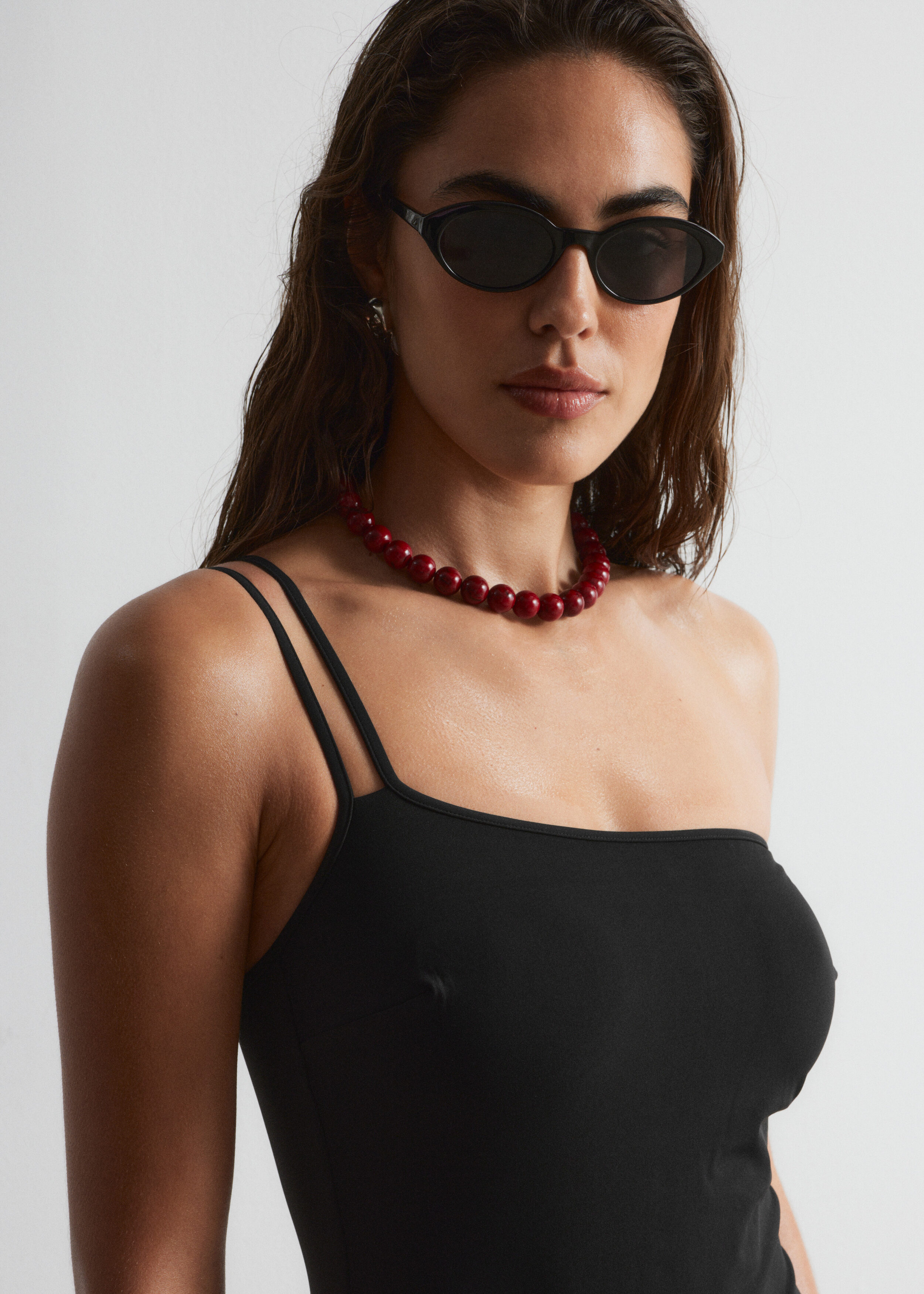 & Other Stories ONE-SHOULDER SWIMSUIT