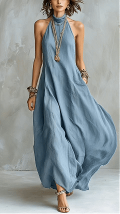 Women's Bohemian Style Off-Shoulder Loose Long Dress - Nordfashionstorm - Women's Clothing, Fashion for You - Nordfashionstorm.com