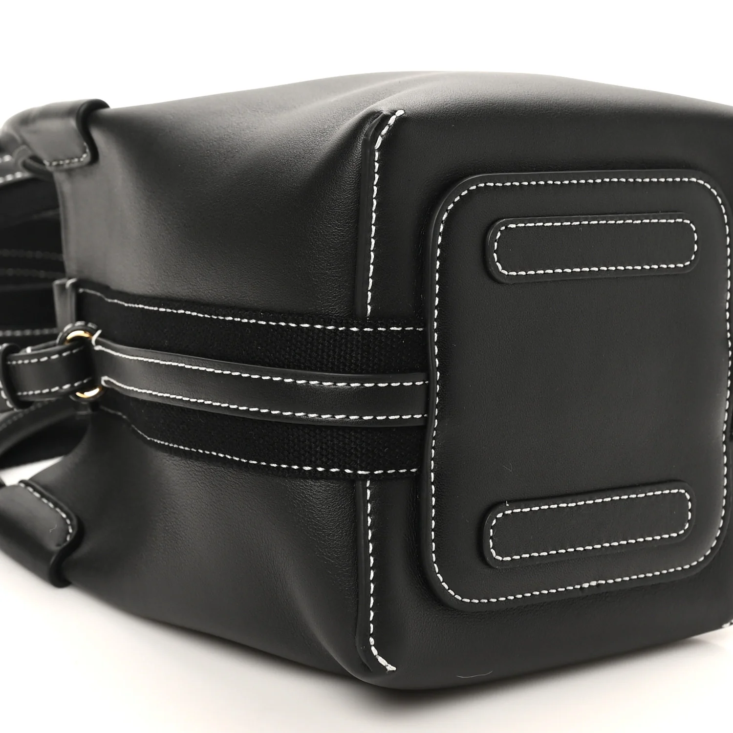 Smooth Calfskin Micro Bale Bag Black - Top Club