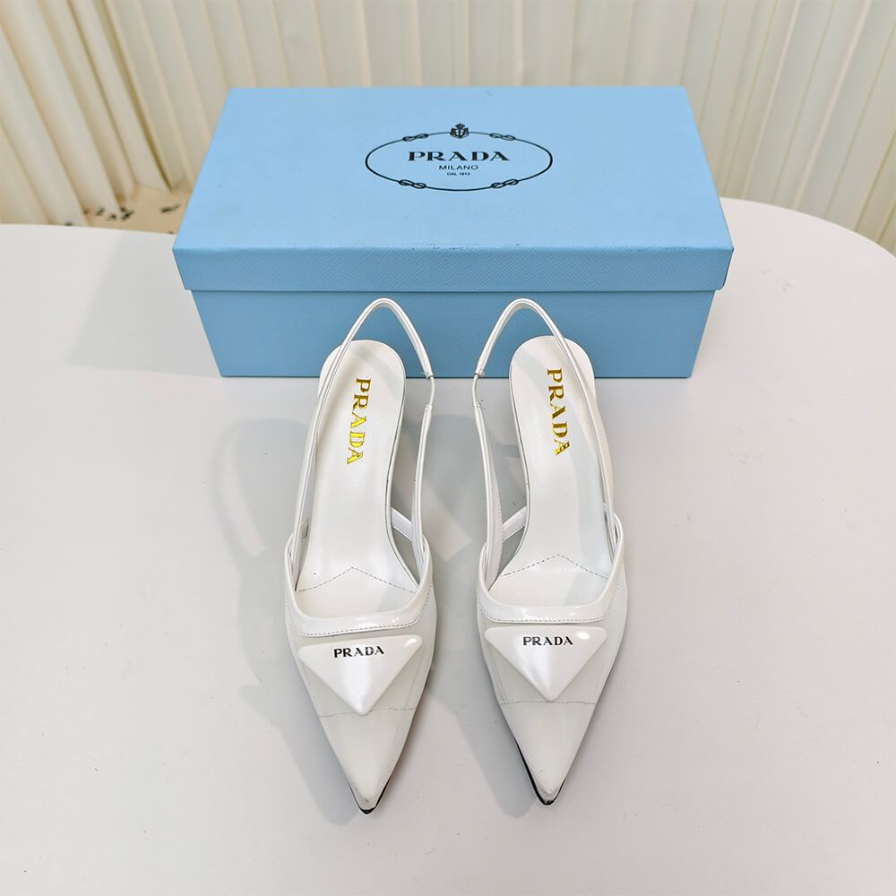 PRADA Mesh fabric slingback pumps - Top Club
