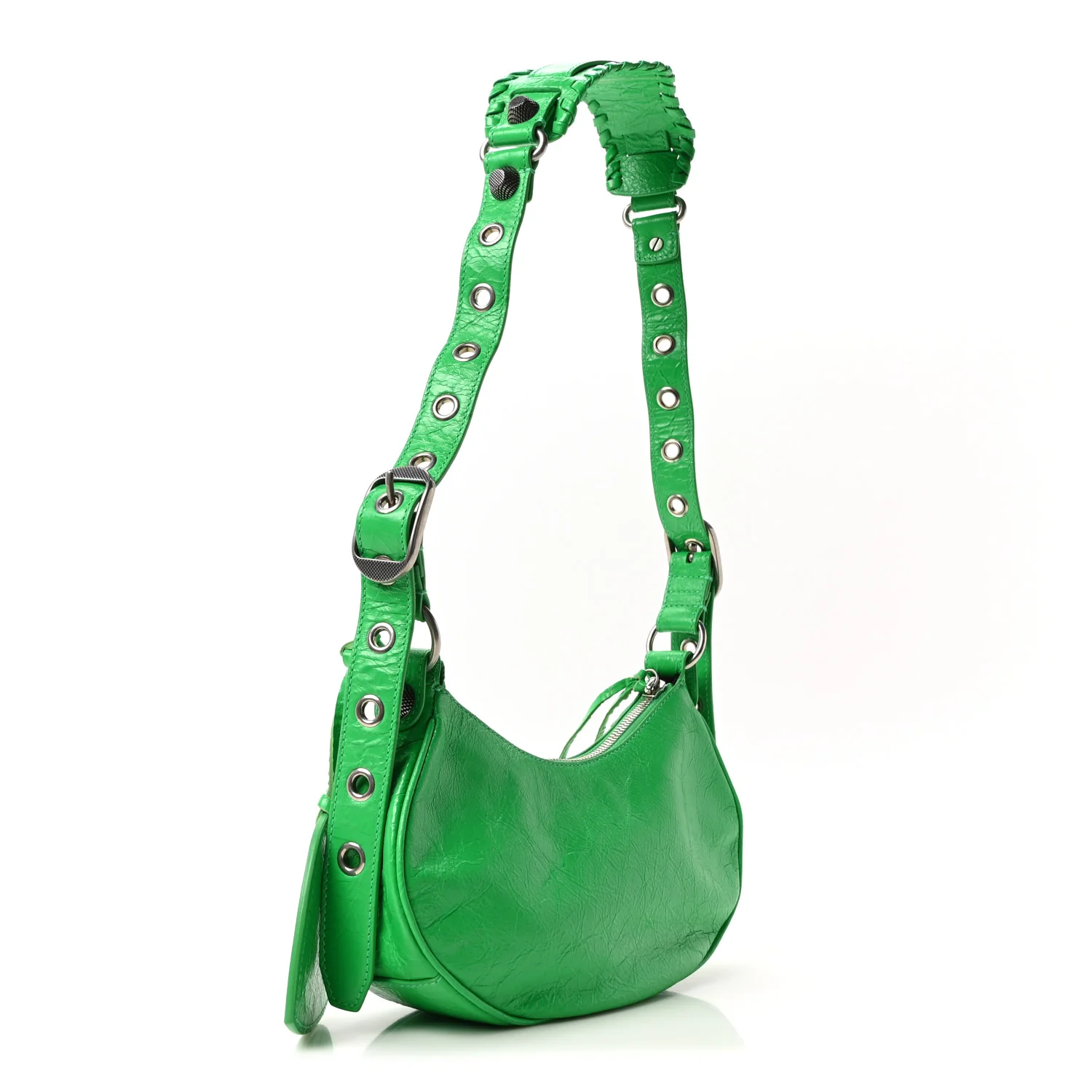 Agneau Arena Le Cagole Shoulder Bag XS Vivid Green - Top Club