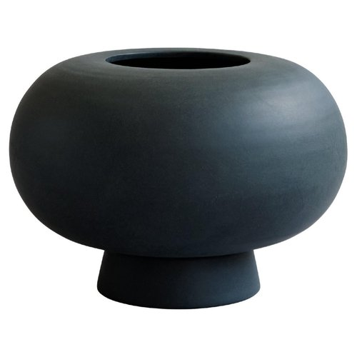 Kabin Vase Fat Black