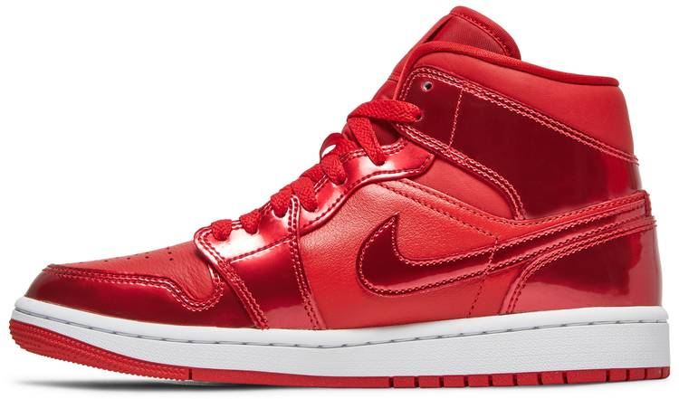 Wmns Air Jordan 1 Mid SE  University Red Pomegranate  DH5894-600 - Sneaker Replica Workshop