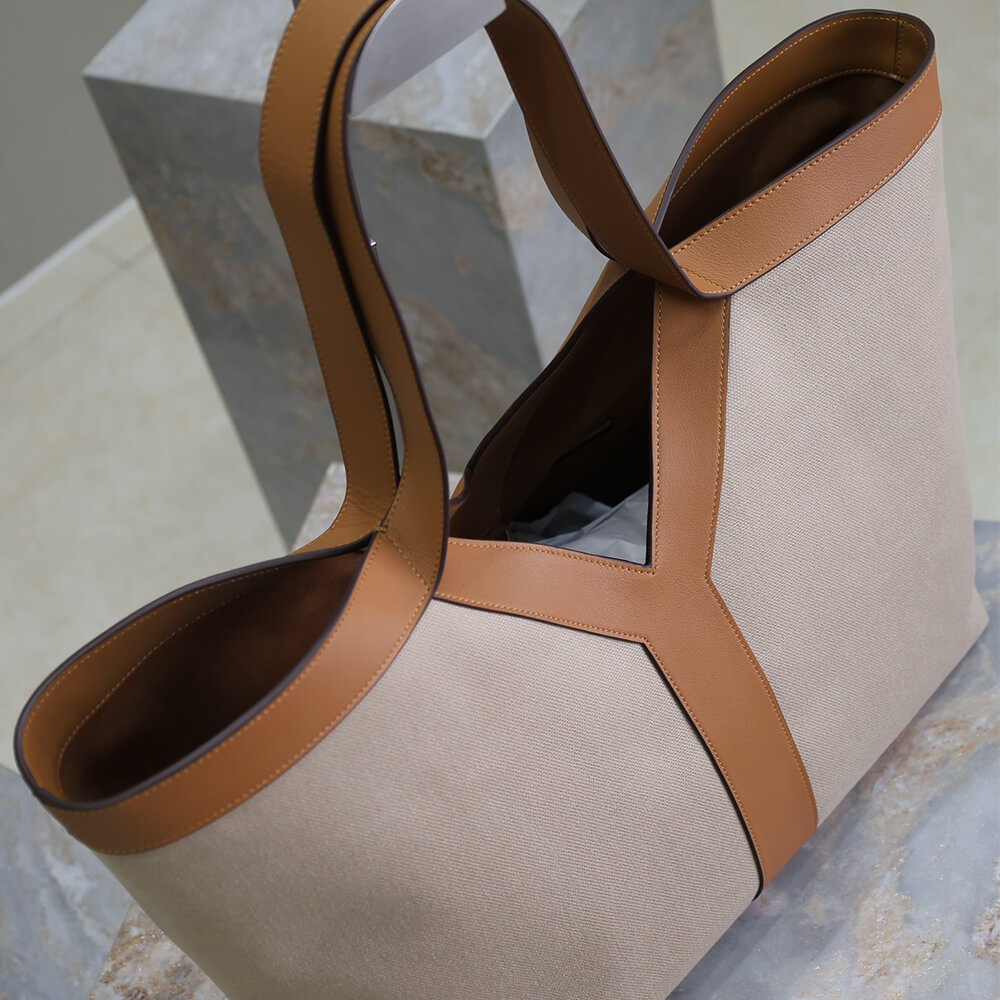 YSL Y TOTE IN CANVAS AND LEATHER(HIGH-END GRADE) - Top Club