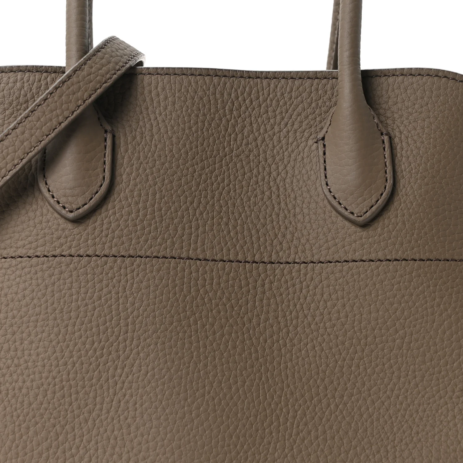Matte Grained Calfskin Soft Margaux 12 Dark Taupe - Top Club