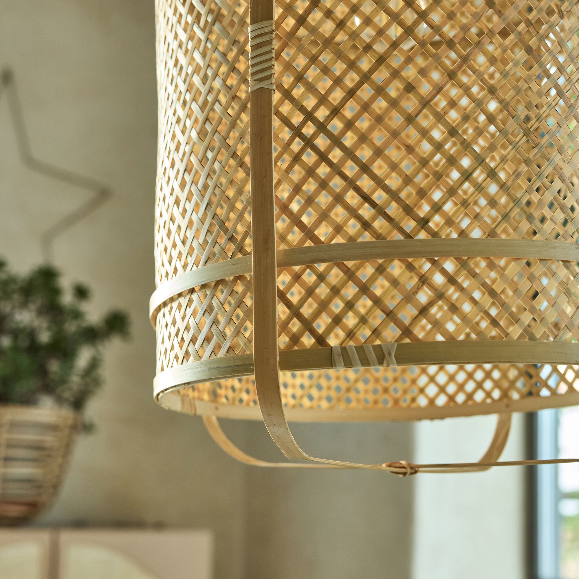 SORGUES - Suspension non électrifié en bambou D40cm - naturel