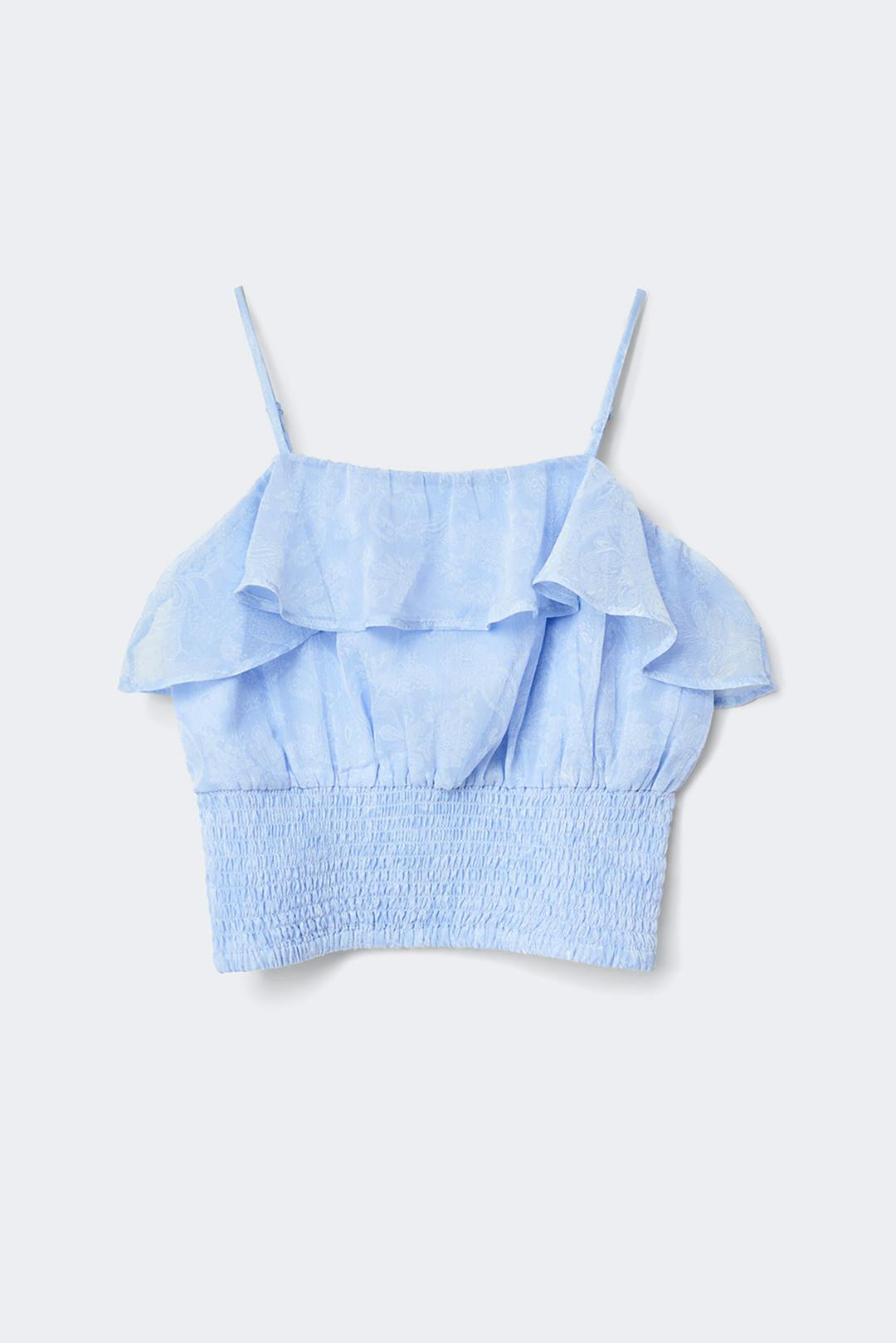 Gina Tricot y chiffon frill singlet