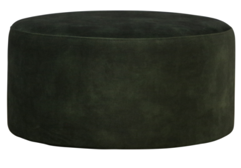 Poef Velvet 60/80 cm Poef Velvet 80 Groen