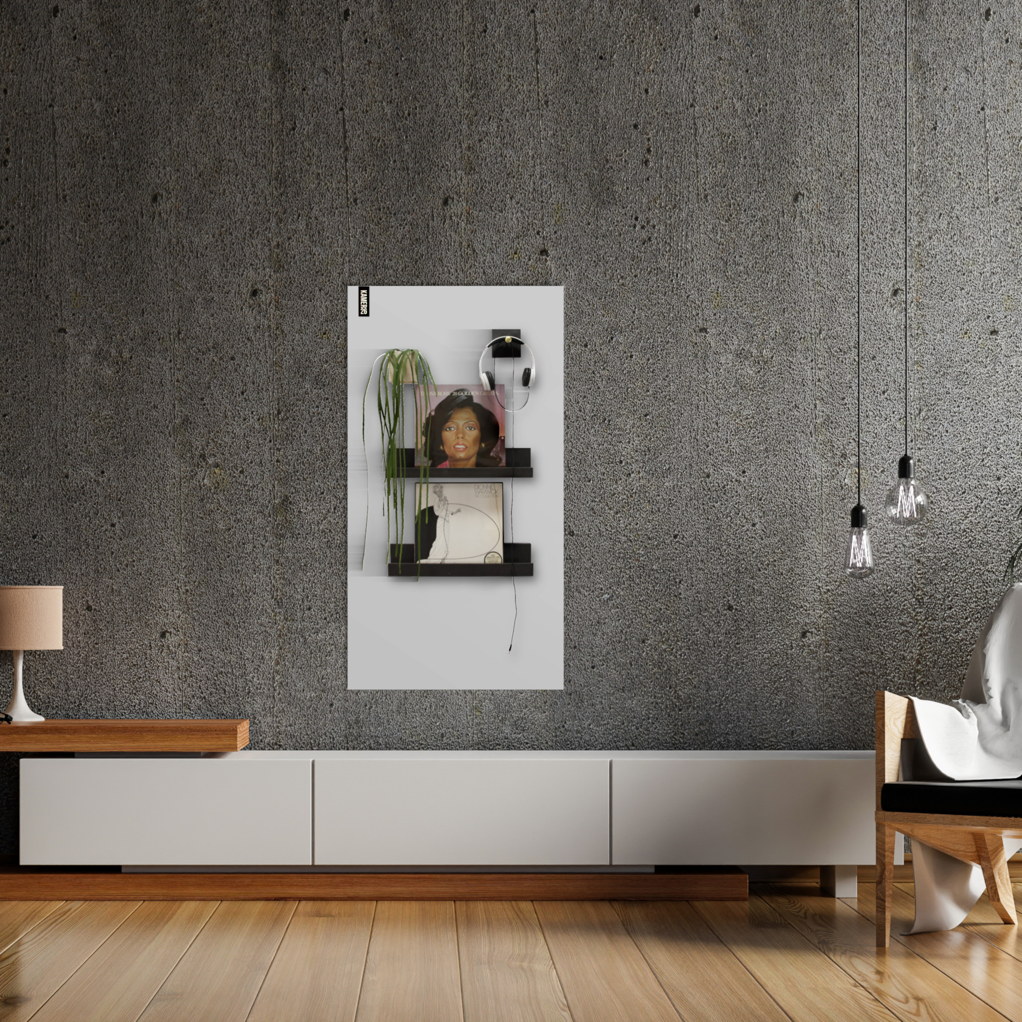 Magneetbord mat – krijtbord lichtgrijs 60x140 cm