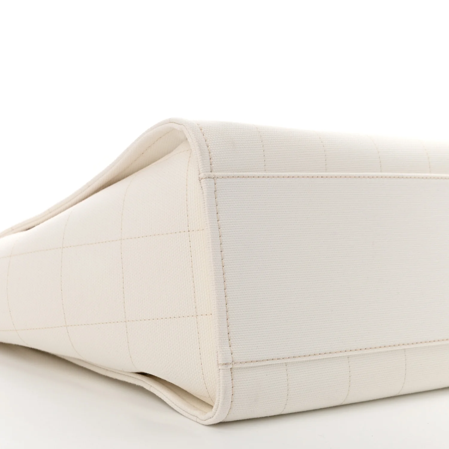 Cotton Medium Deauville Tote White - Top Club