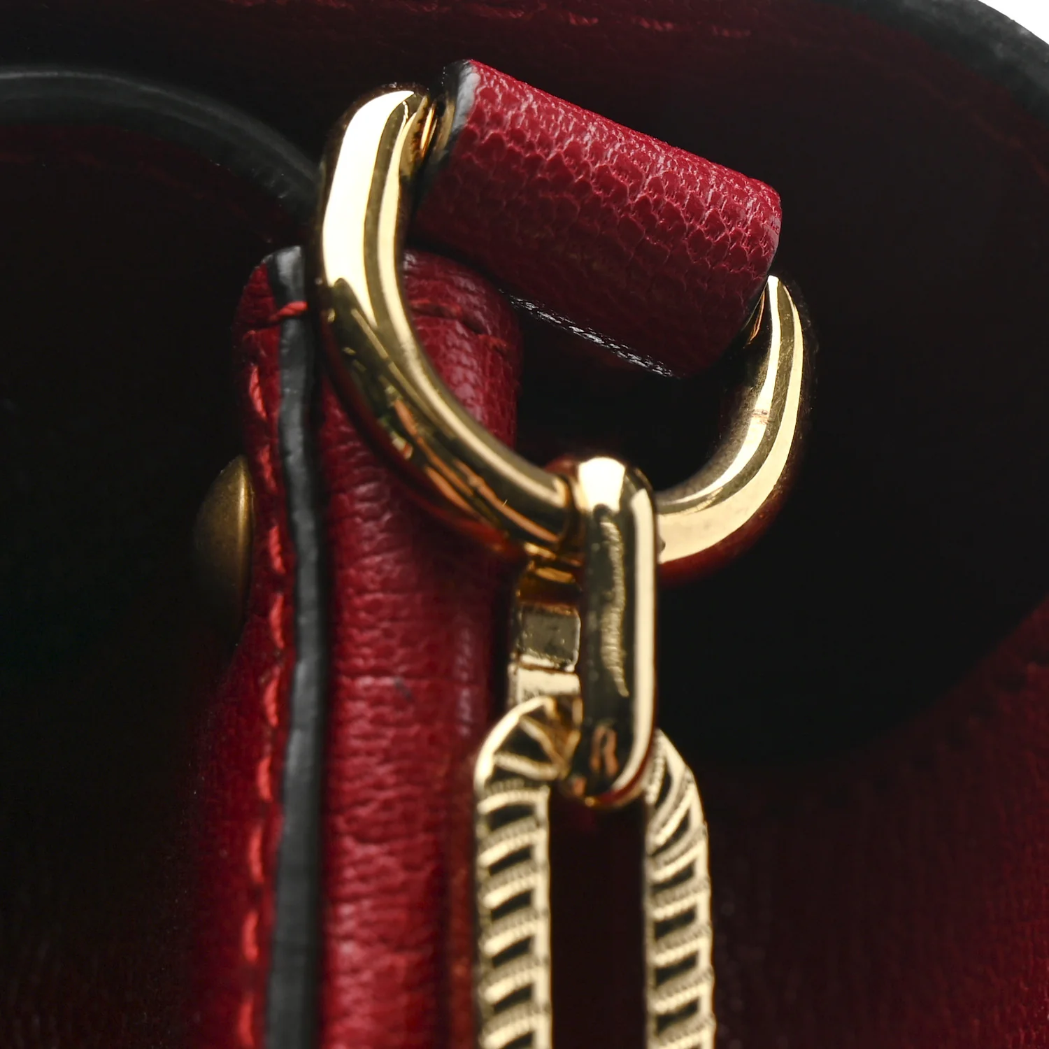 Calfskin Snakeskin Studded Small Ottilia Top Handle Bag Hibiscus Red - Top Club