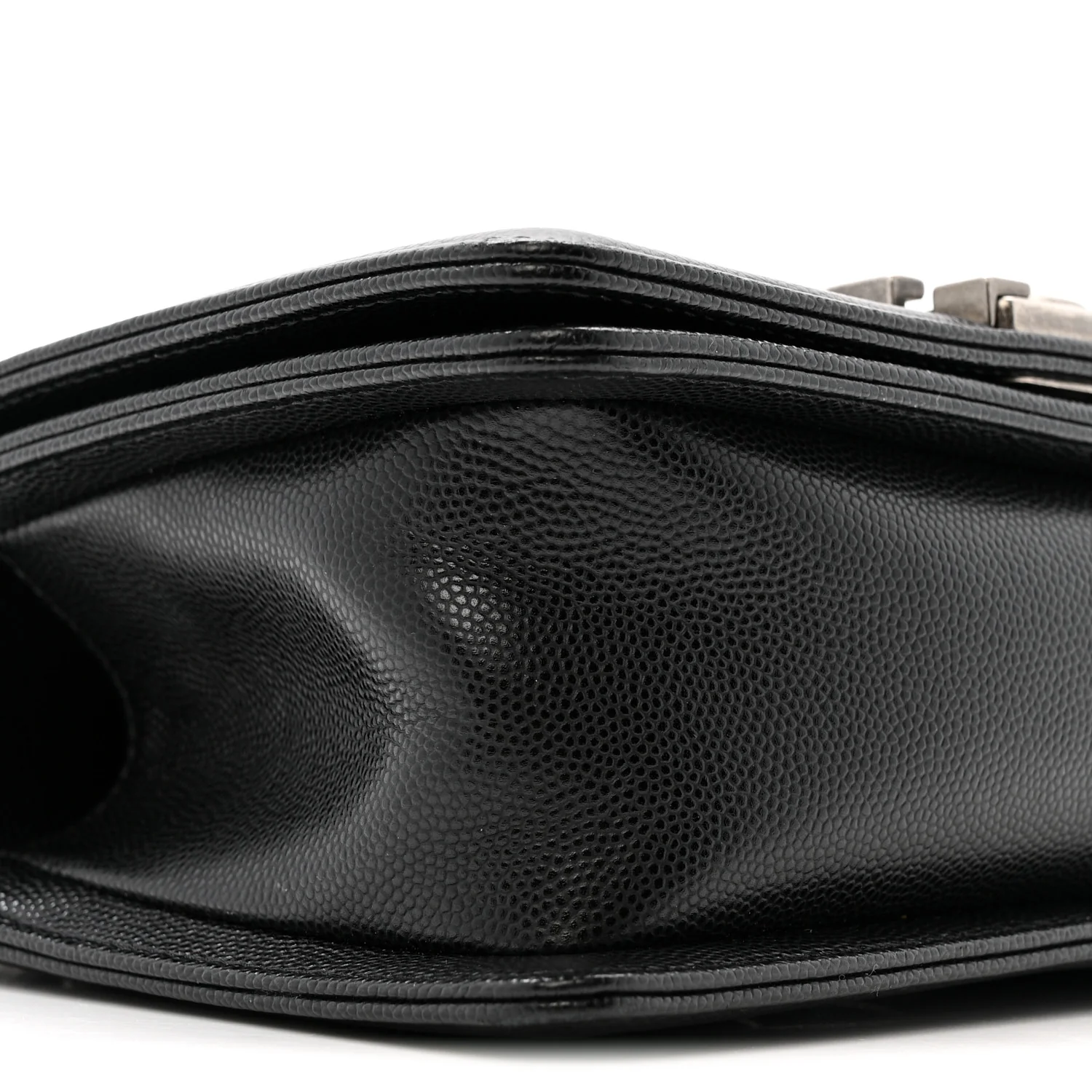 Caviar Quilted Small Boy Flap Black - Top Club