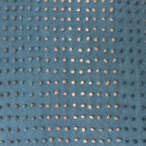 Knot blue wolvilt kussen