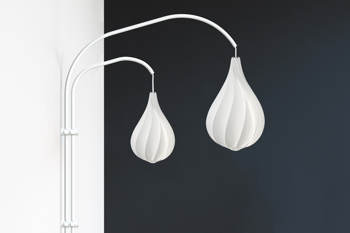 Lampenstandaard Willow Wall double - wandbevestiging Wit